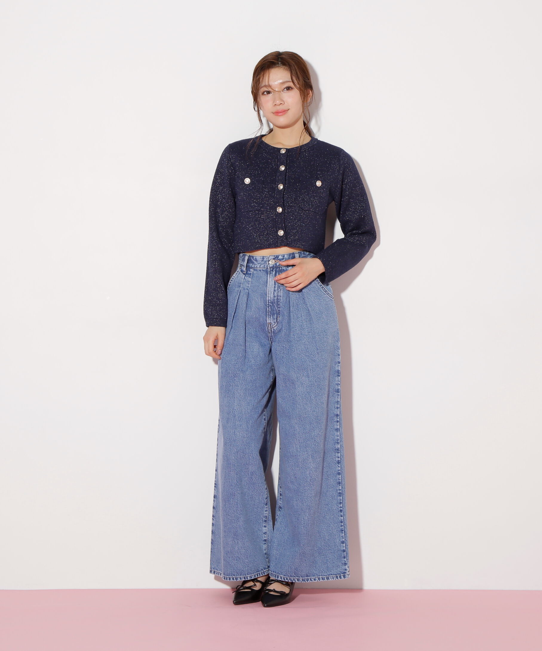  「ブークレーニットジャケット」|ニット・セーター|