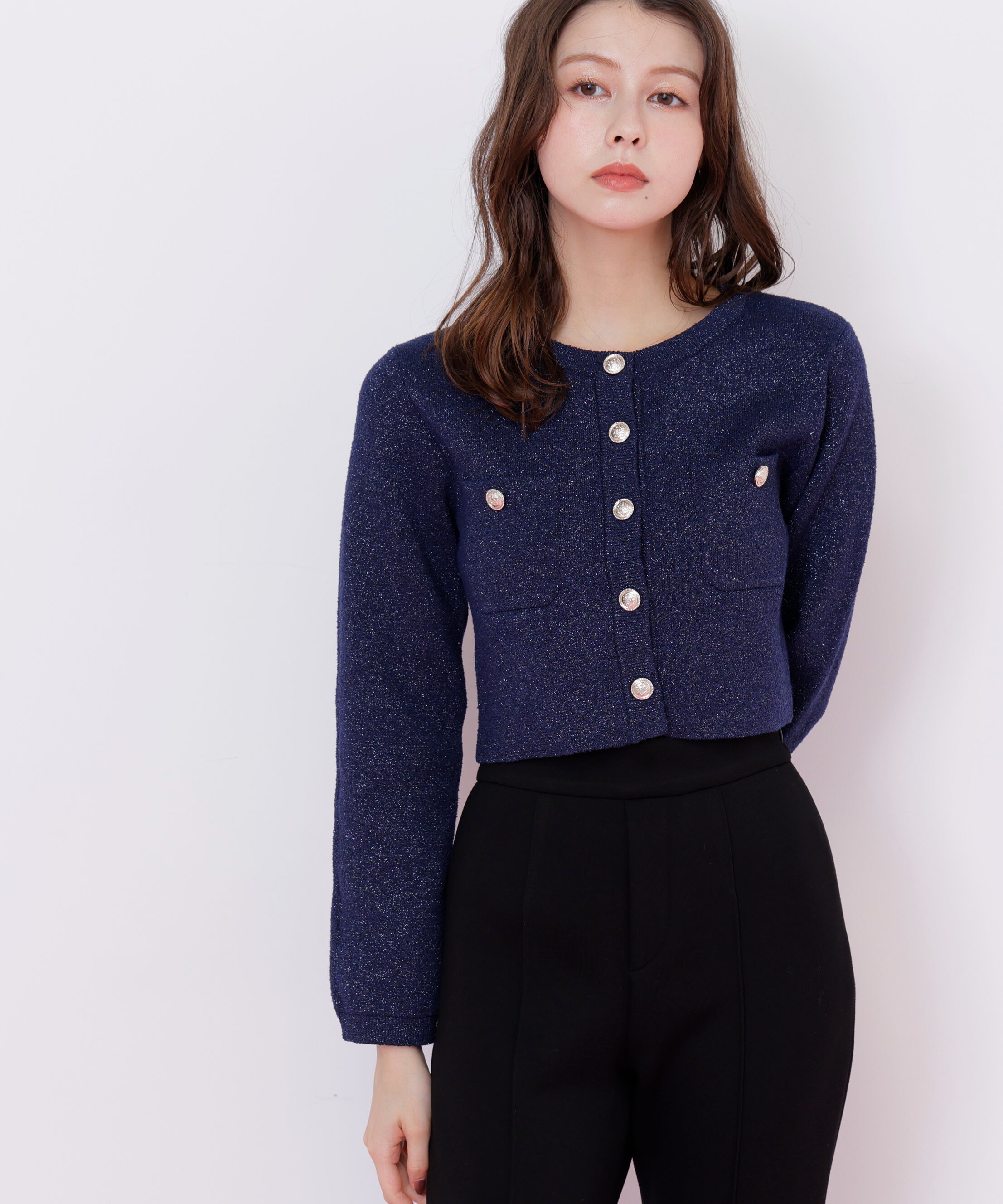  「ブークレーニットジャケット」|ニット・セーター|