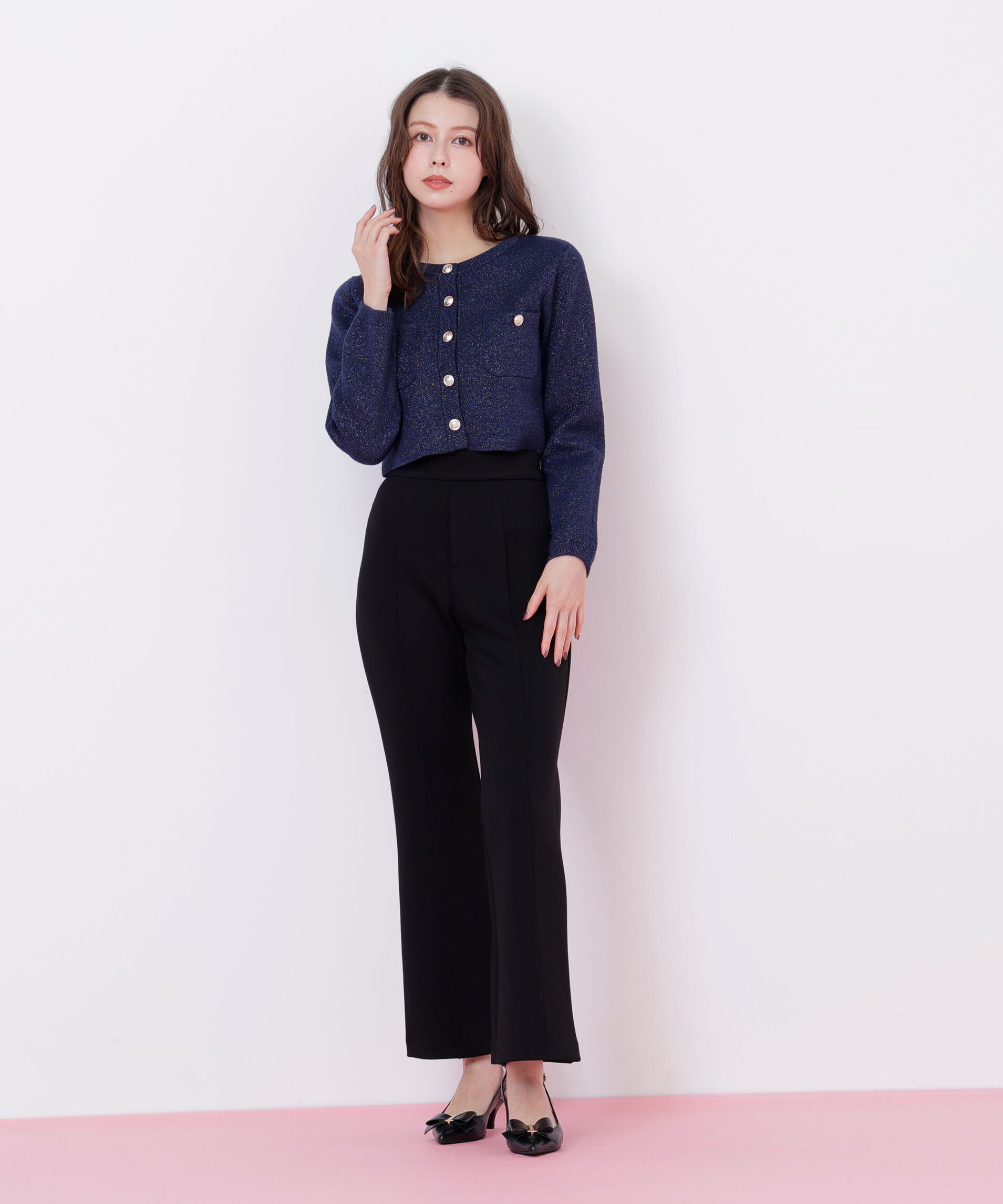  「ブークレーニットジャケット」|ニット・セーター|