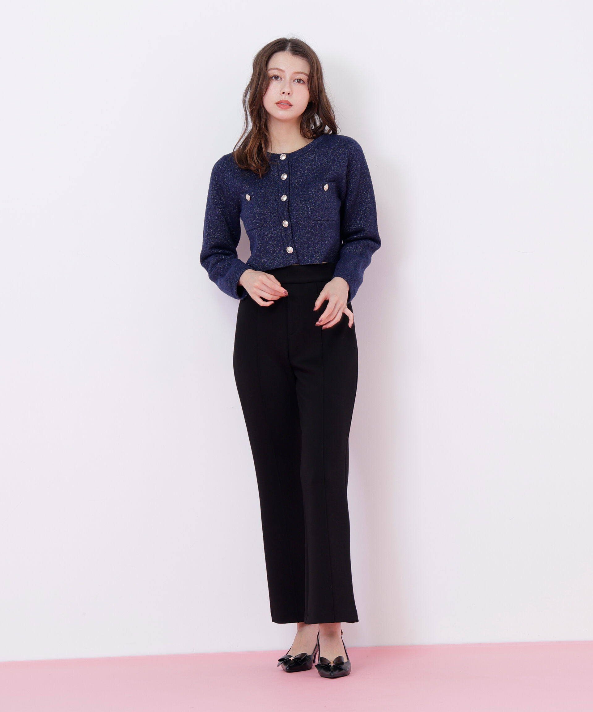  「ブークレーニットジャケット」|ニット・セーター|