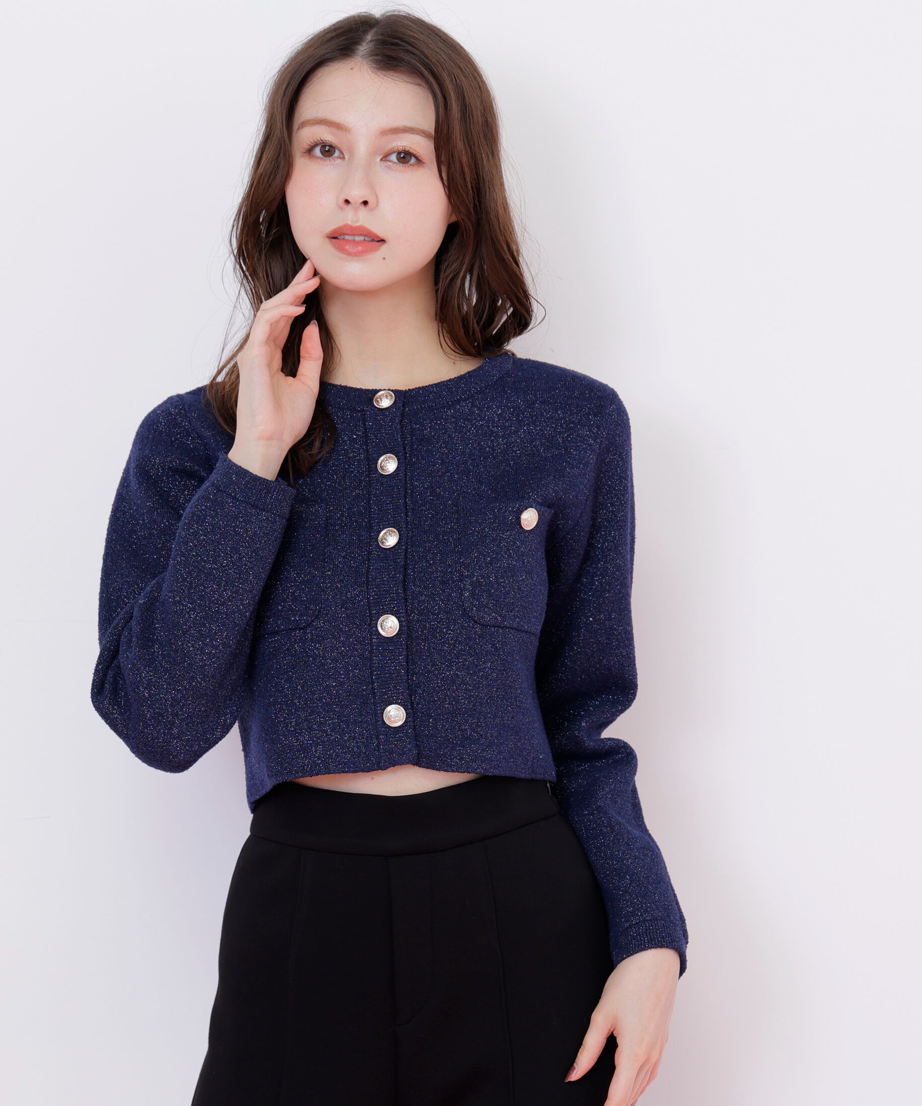  「ブークレーニットジャケット」|ニット・セーター|