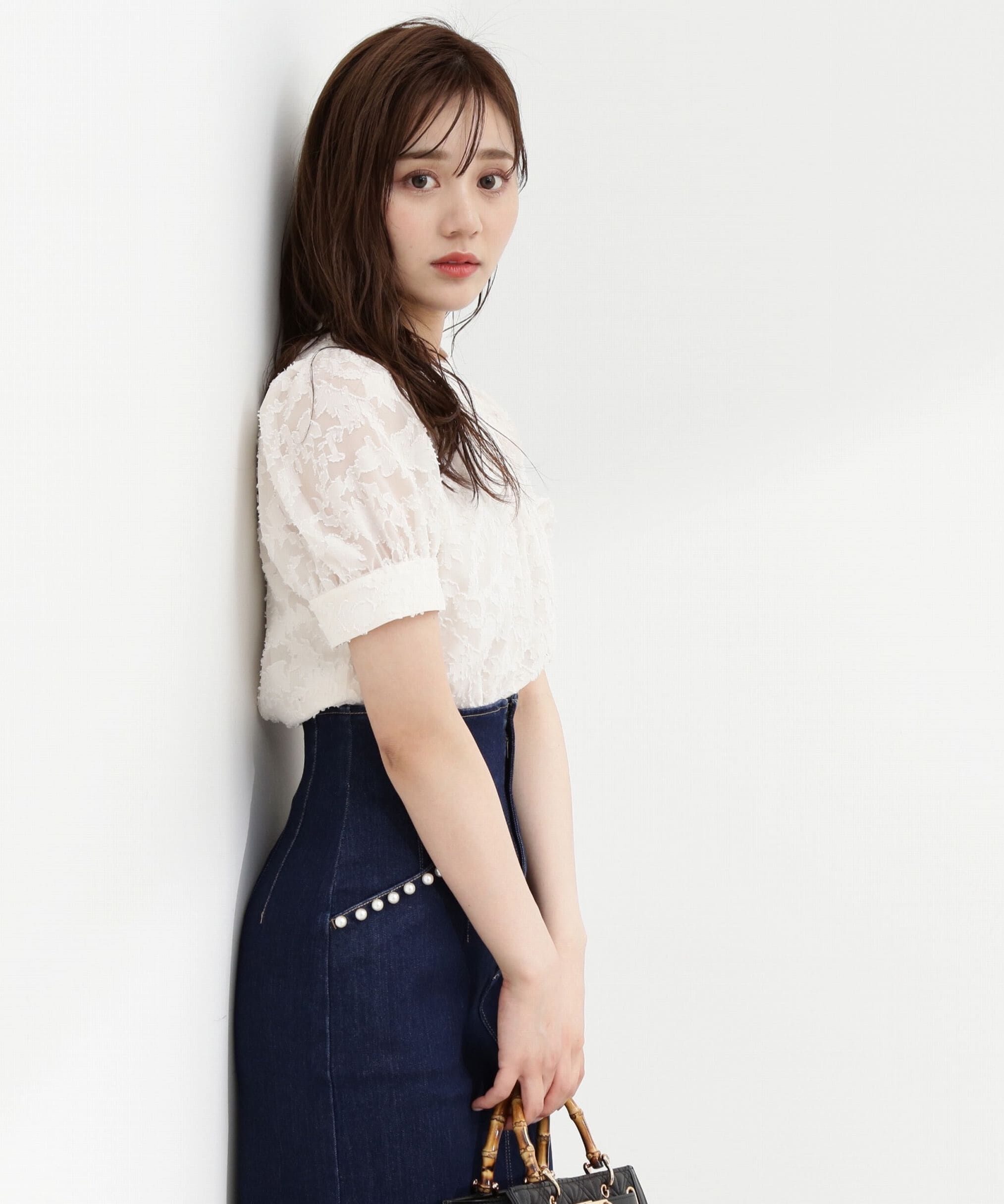 PROPORTION BODY DRESSING「フラワージャガードブラウス」|シャツ・ブラウス|