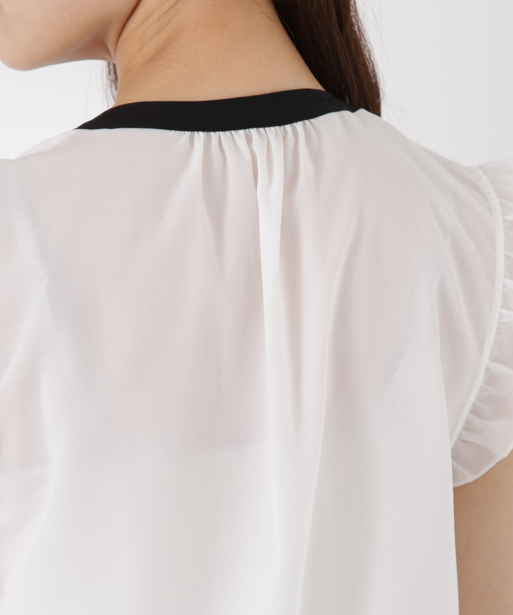 PROPORTION BODY DRESSING「レースドッキングボウタイブラウス」|シャツ・ブラウス|