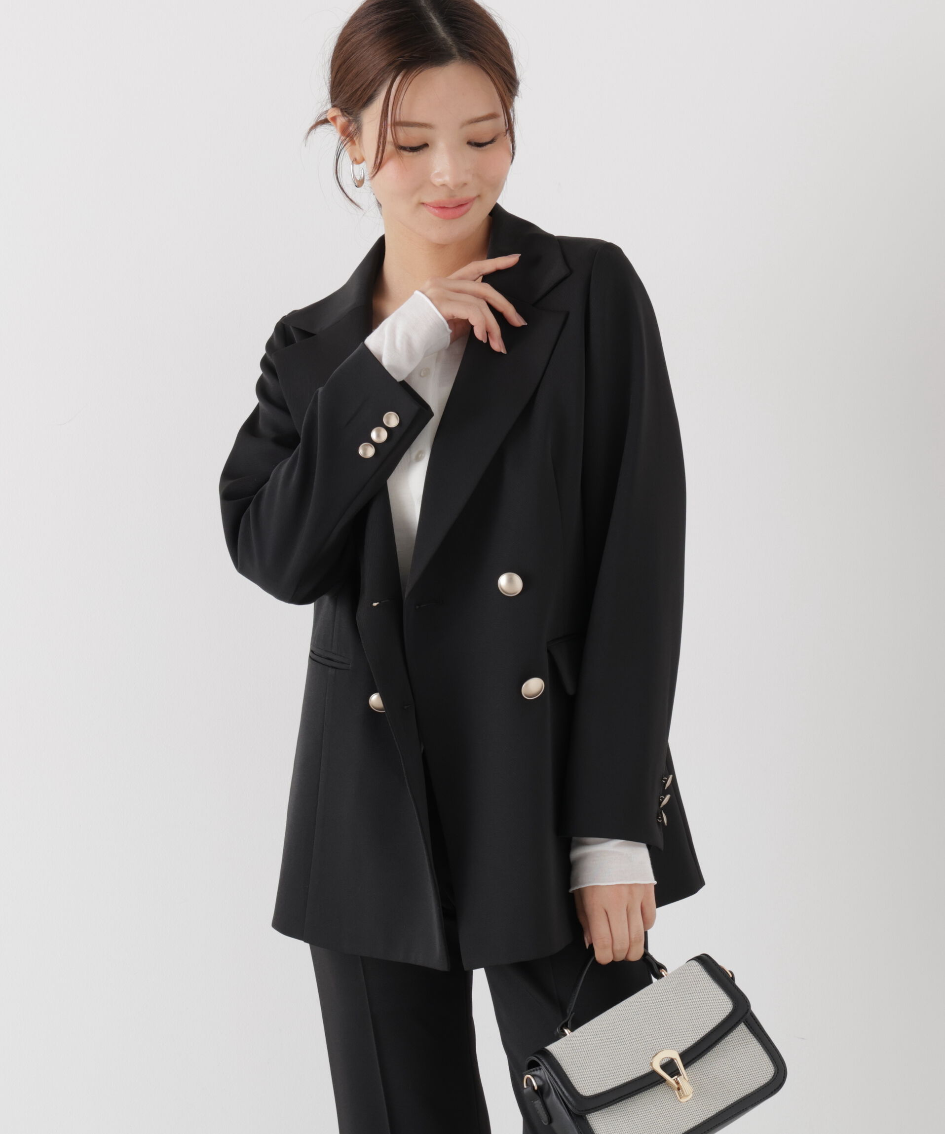 PROPORTION BODY DRESSING「ゴールド釦ダブルブレストジャケット 25AW」|その他|