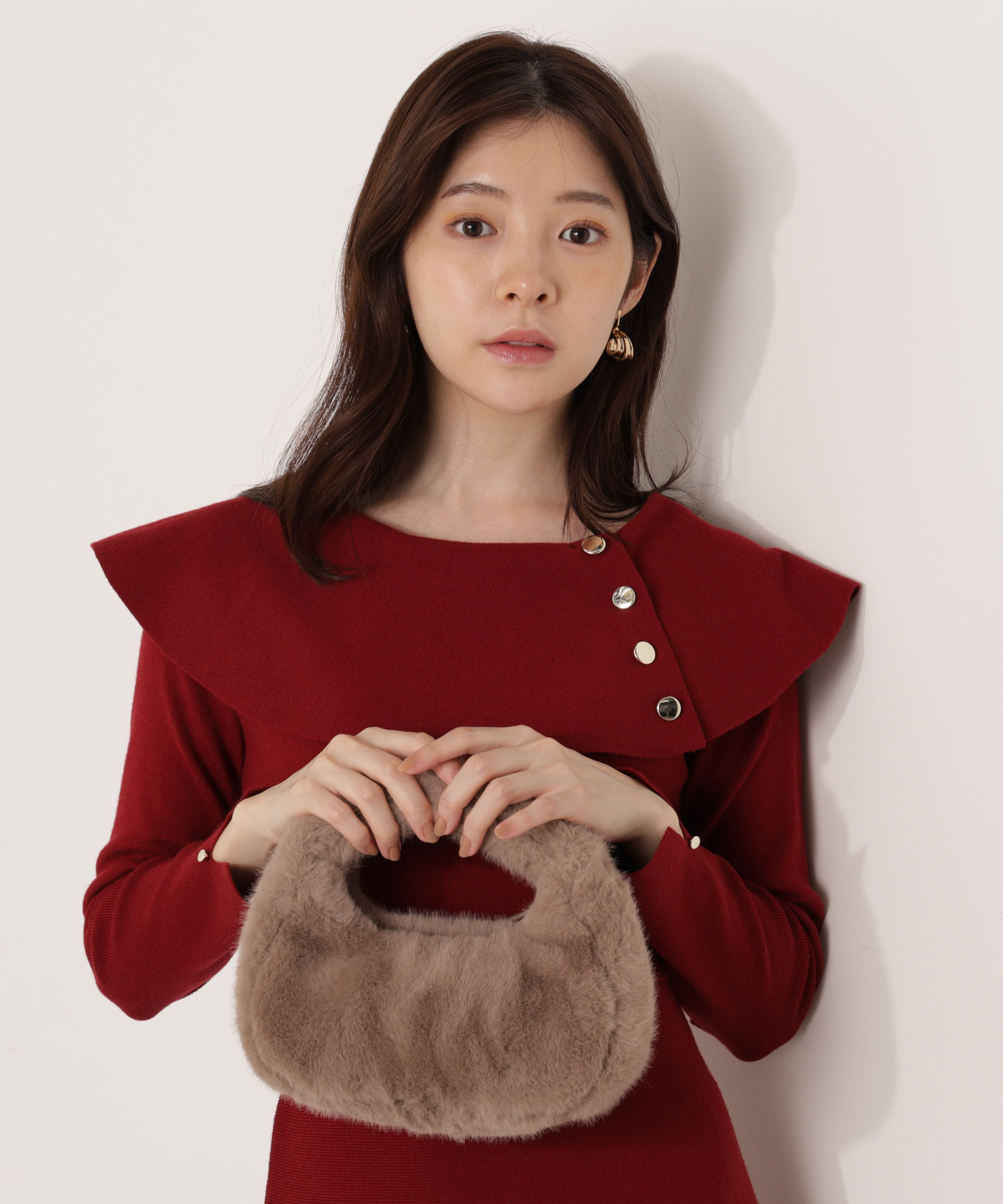 PROPORTION BODY DRESSING「フェイクファーハンドルミニバッグ」|その他|ベージュ