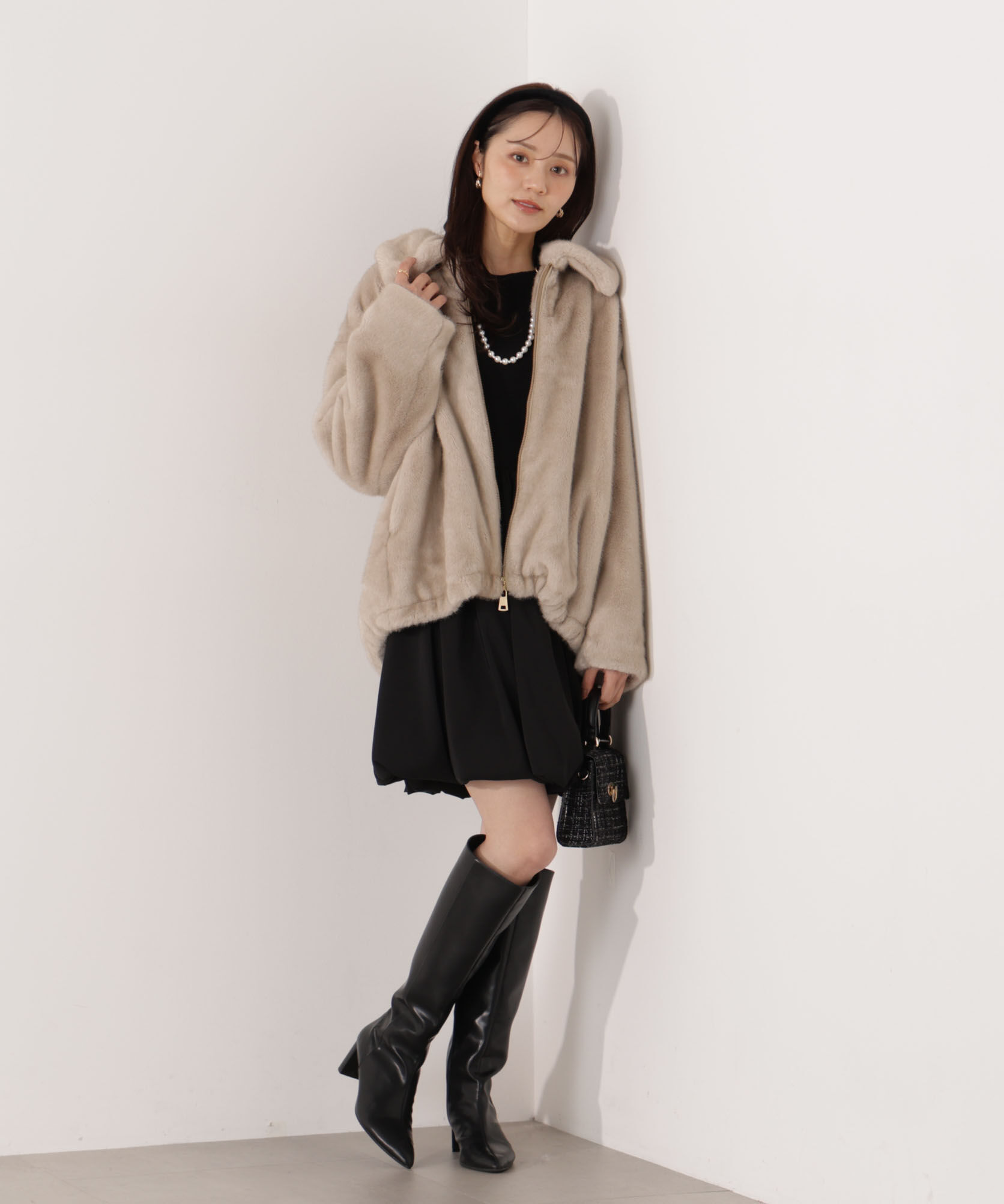 PROPORTION BODY DRESSING「フェイクファーブルゾン 25AW」|ブルゾン・スタジャン|