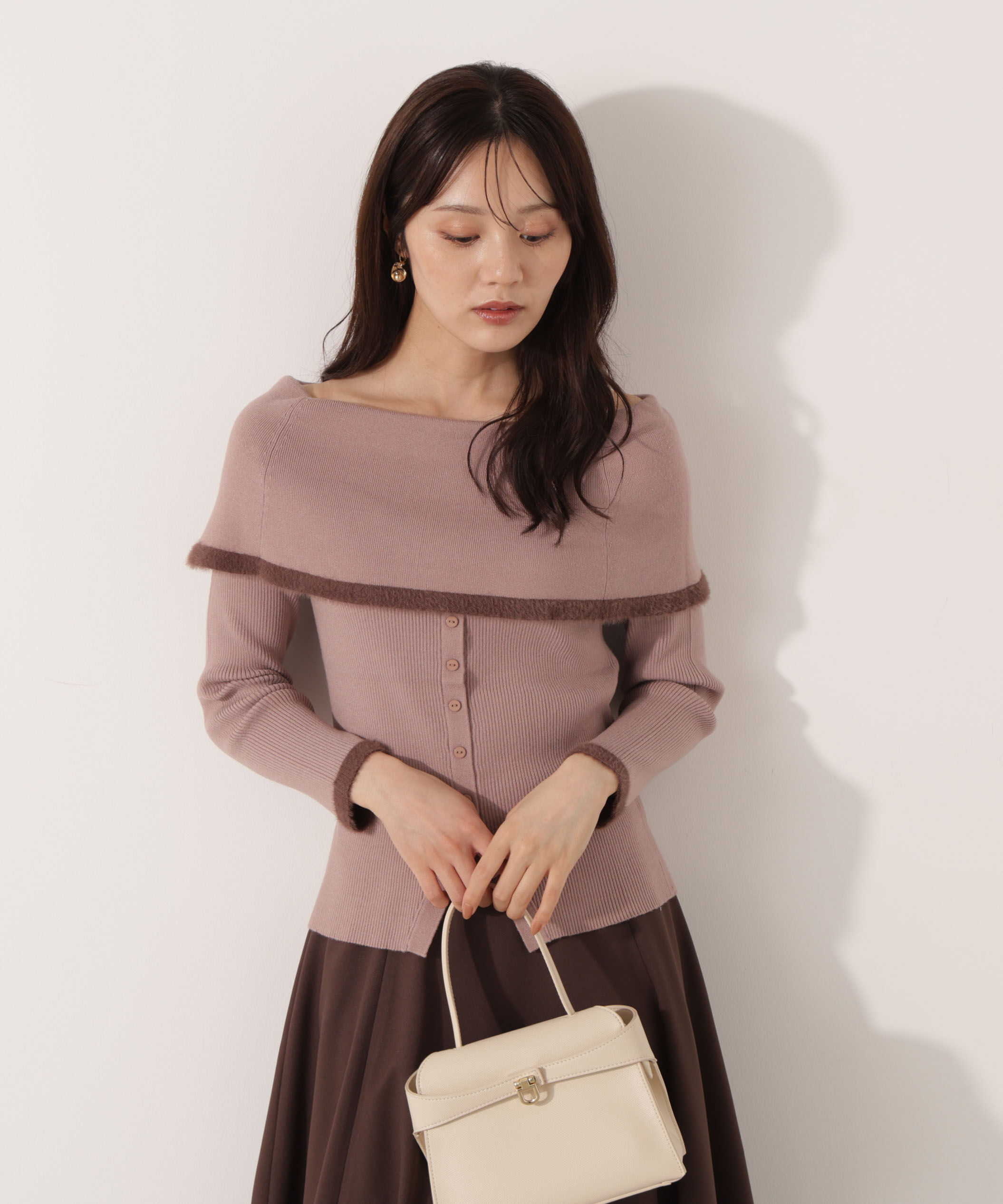 PROPORTION BODY DRESSING「ポイントフェザーオフショルニット」|ニット・セーター|