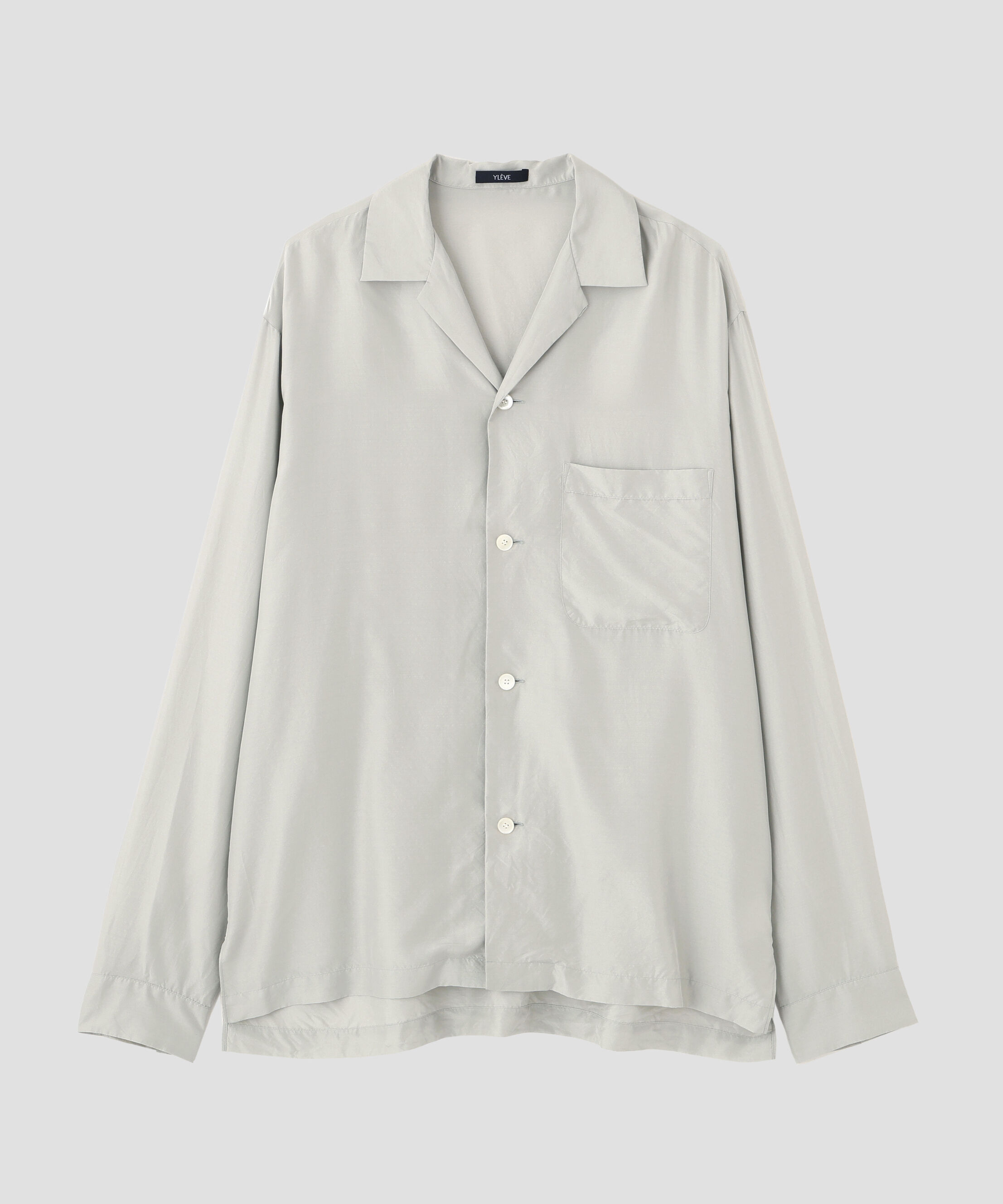 YLEVE 「YLEVE / SILK HABUTAE PAJAMA SHIRT」|シャツ・ブラウス|
