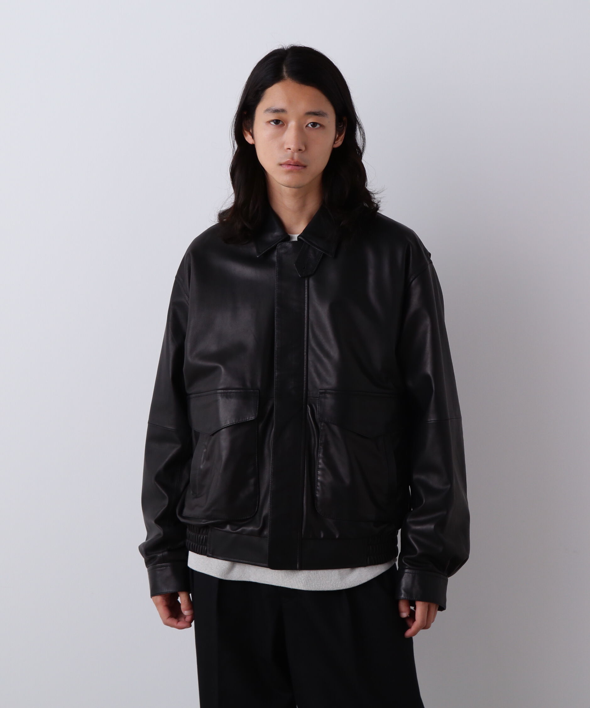 YLEVE 「YLEVE / SHEEP LEATHER ZIP BLOUSON」|ブルゾン・スタジャン|