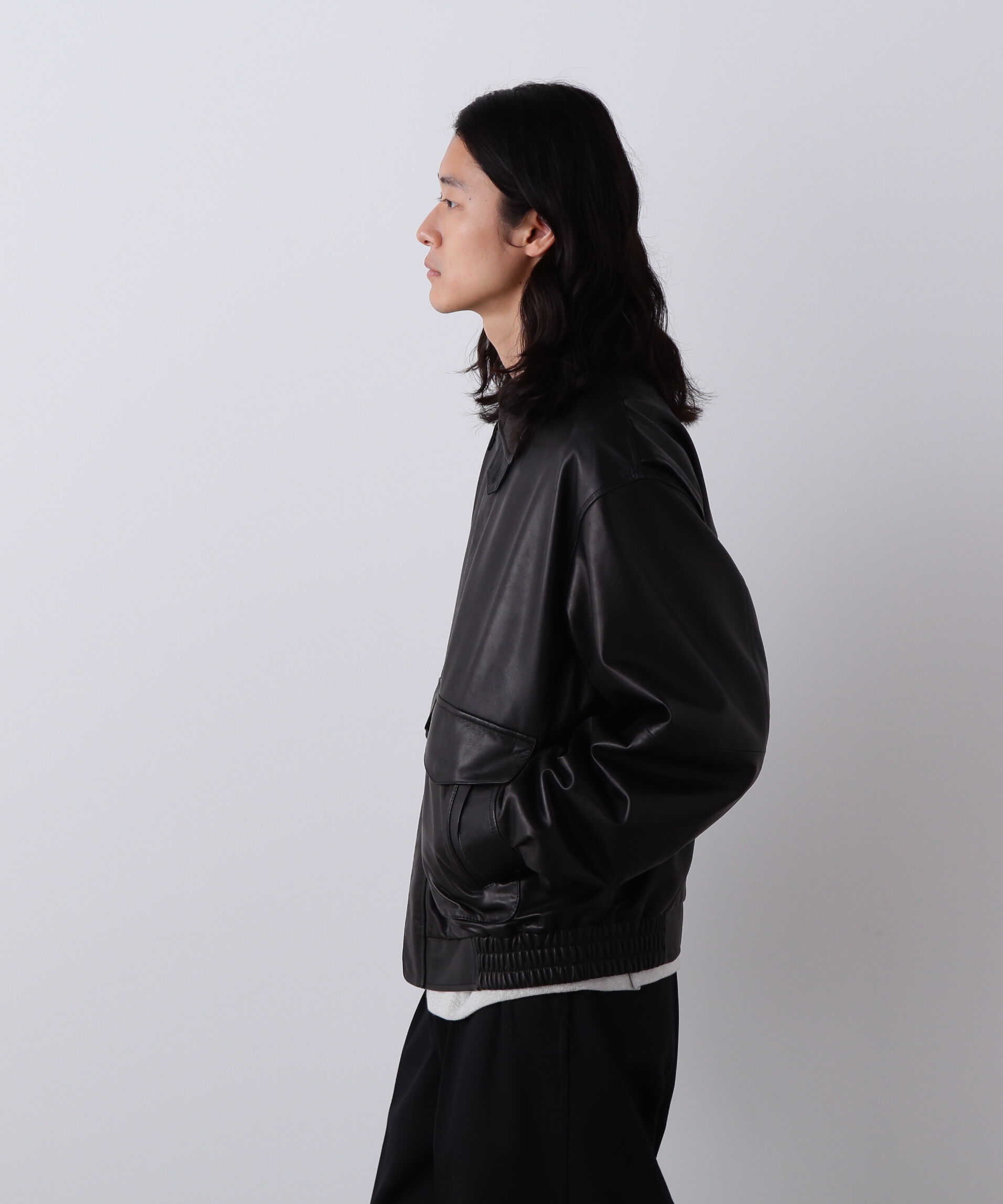 YLEVE 「YLEVE / SHEEP LEATHER ZIP BLOUSON」|ブルゾン・スタジャン|