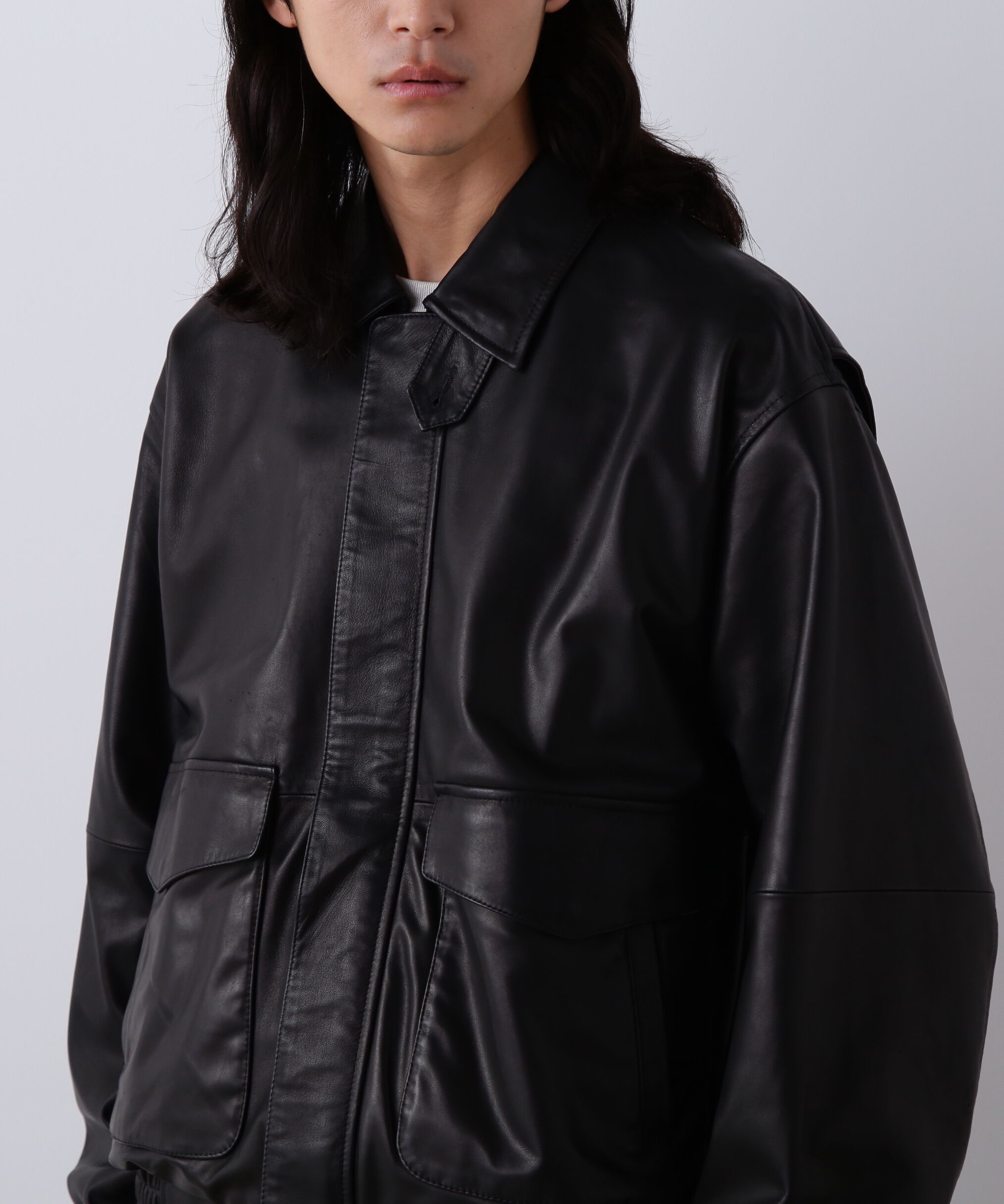 YLEVE 「YLEVE / SHEEP LEATHER ZIP BLOUSON」|ブルゾン・スタジャン|