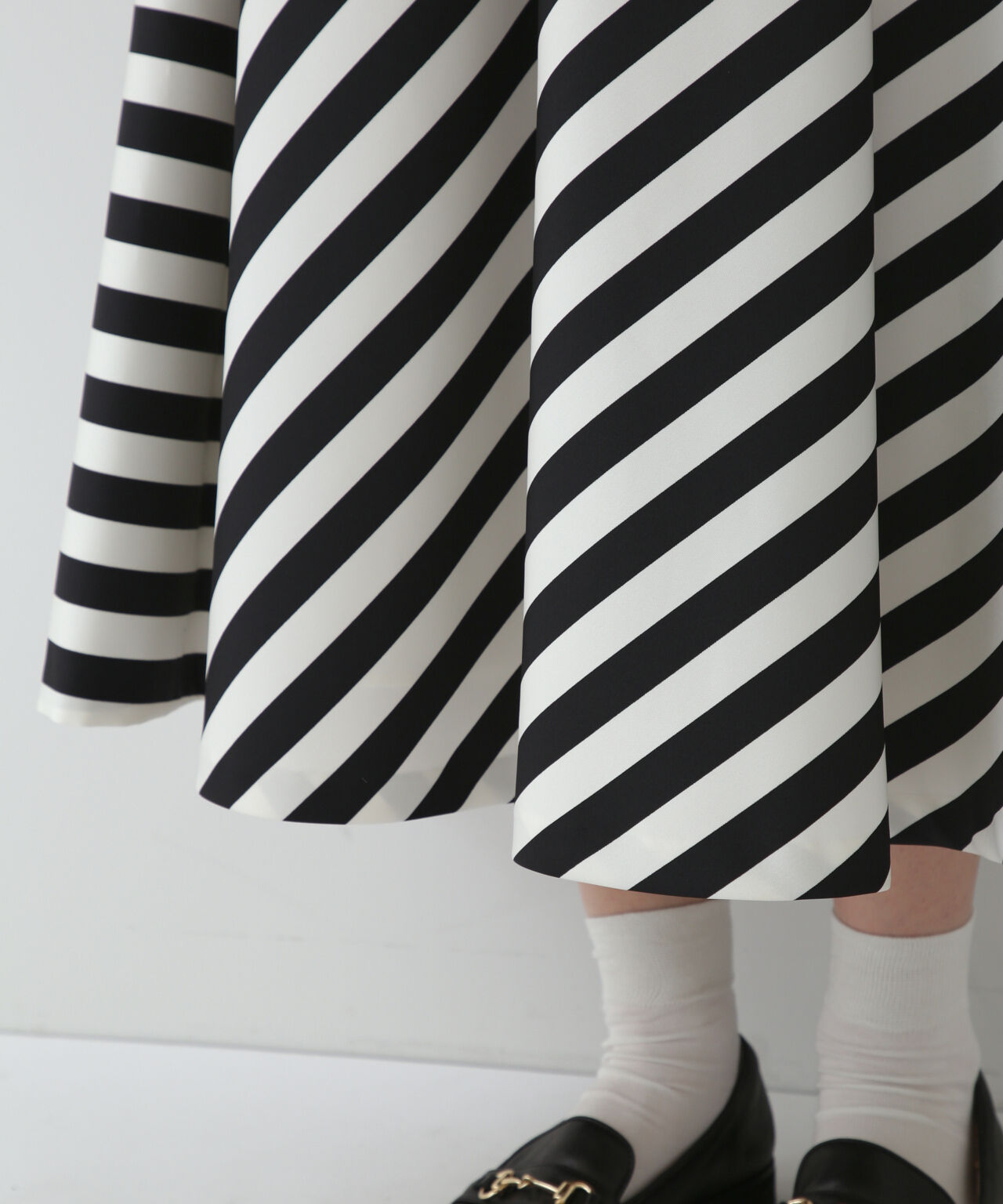  「ストライププリントスカート」|スカート|