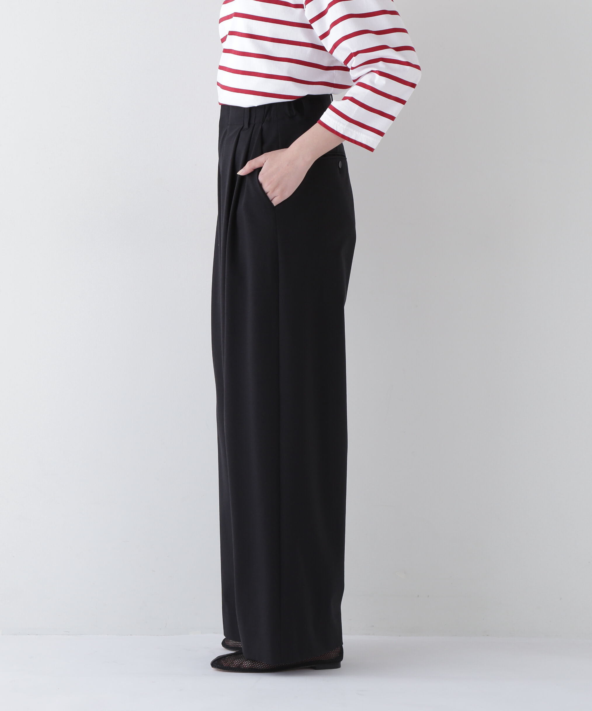  「◆コットンナイロンポンチSTタックパンツ」|その他|