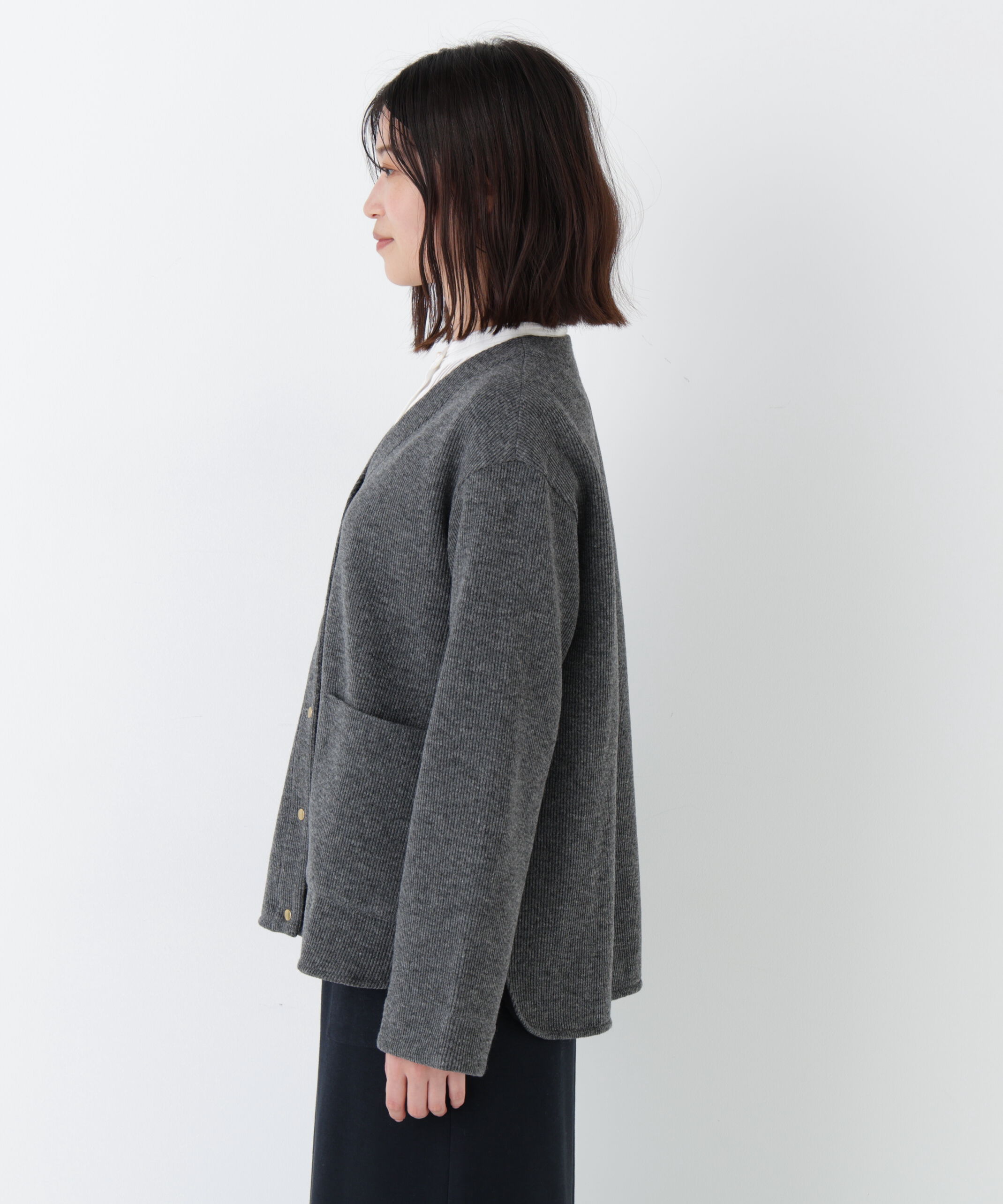  「◆クォーターゲージＶネックカーディガン」|ブルゾン・スタジャン|