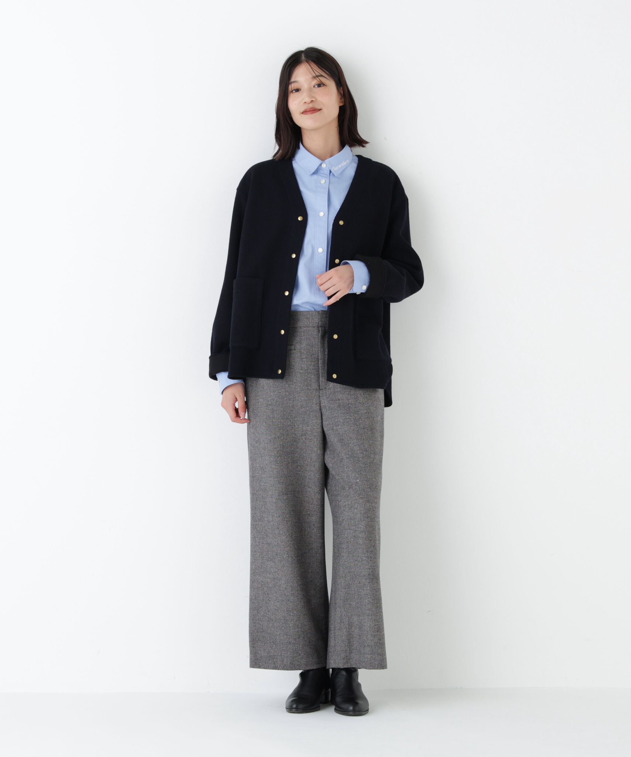  「◆クォーターゲージＶネックカーディガン」|ブルゾン・スタジャン|