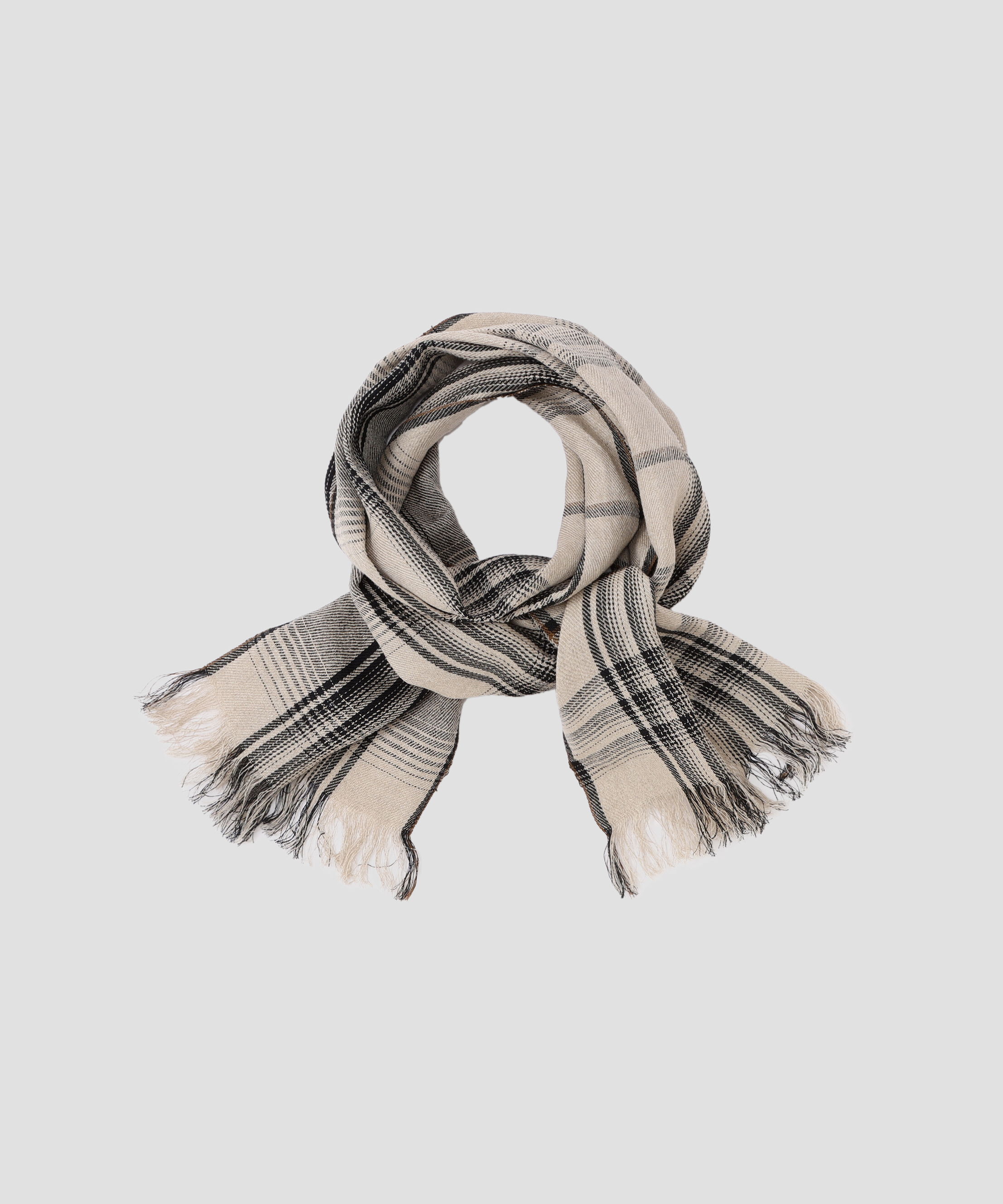  「LINEN GRAPHIC CHECK SCARF」|バンダナ・スカーフ|STONE3