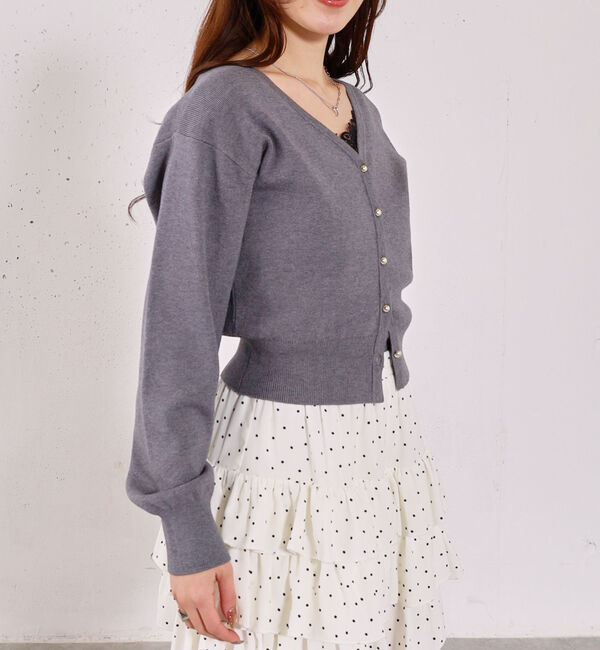archives「レーストリムニットアンサンブル」|カーディガン|