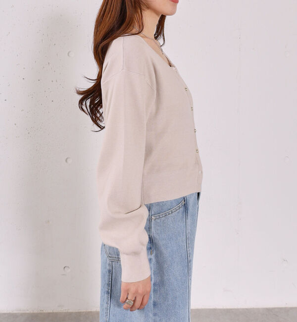 archives「レーストリムニットアンサンブル」|カーディガン|