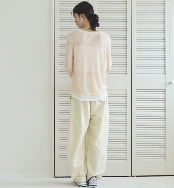 Doux archives「【ハンドウォッシャブル】シャイニータックワイドパンツ」|チノ|
