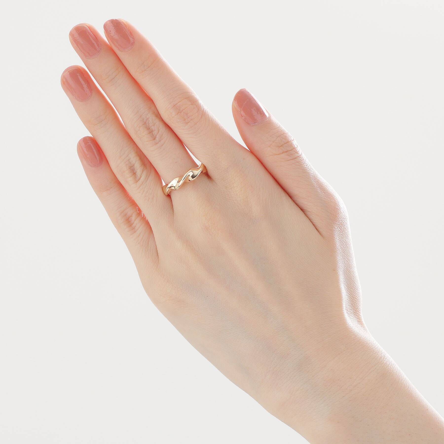 COCOSHNIK「K10ツイスト リング」|リング|