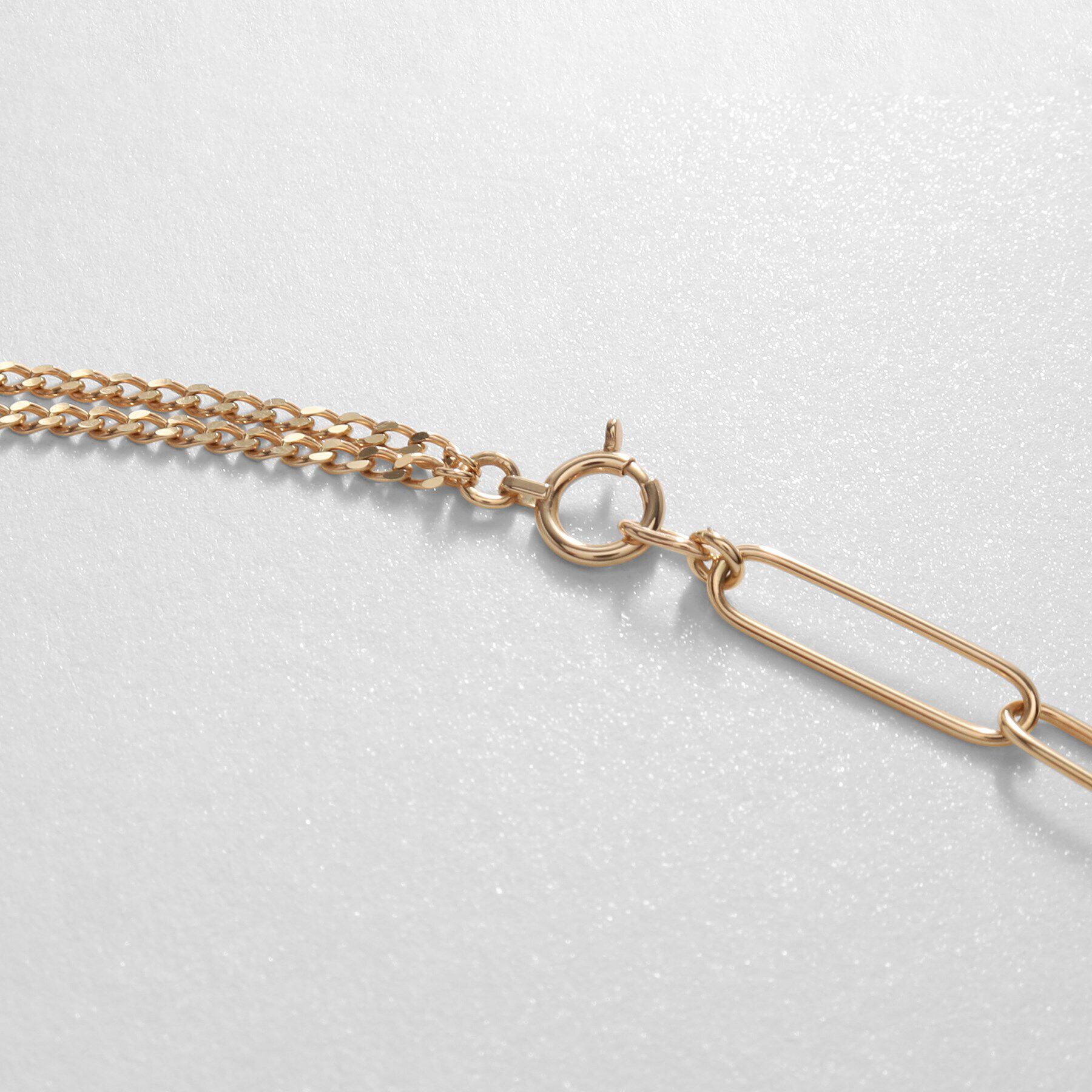 COCOSHNIK「K10PCロング・キヘイミックスチェーン ネックレス」|ネックレス|