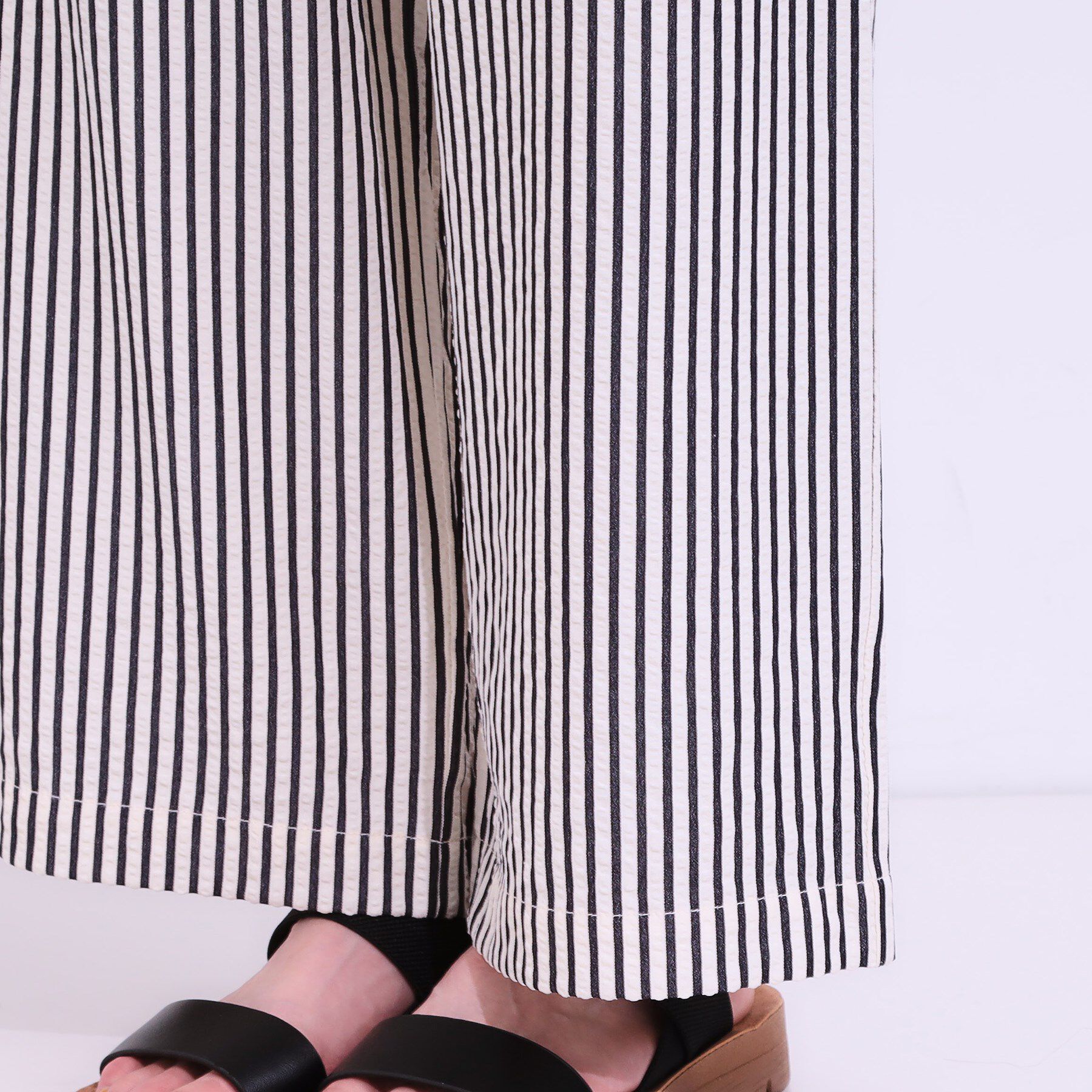 SHOO･LA･RUE「【セットアップ可能/ひんやり/吸水速乾】サッカーストライプイージーパンツ」|その他|