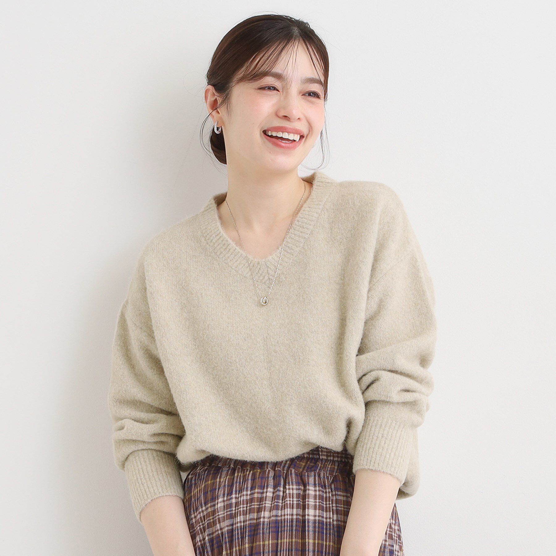 SHOO･LA･RUE「ふわふわVネックニット」|ニット・セーター|