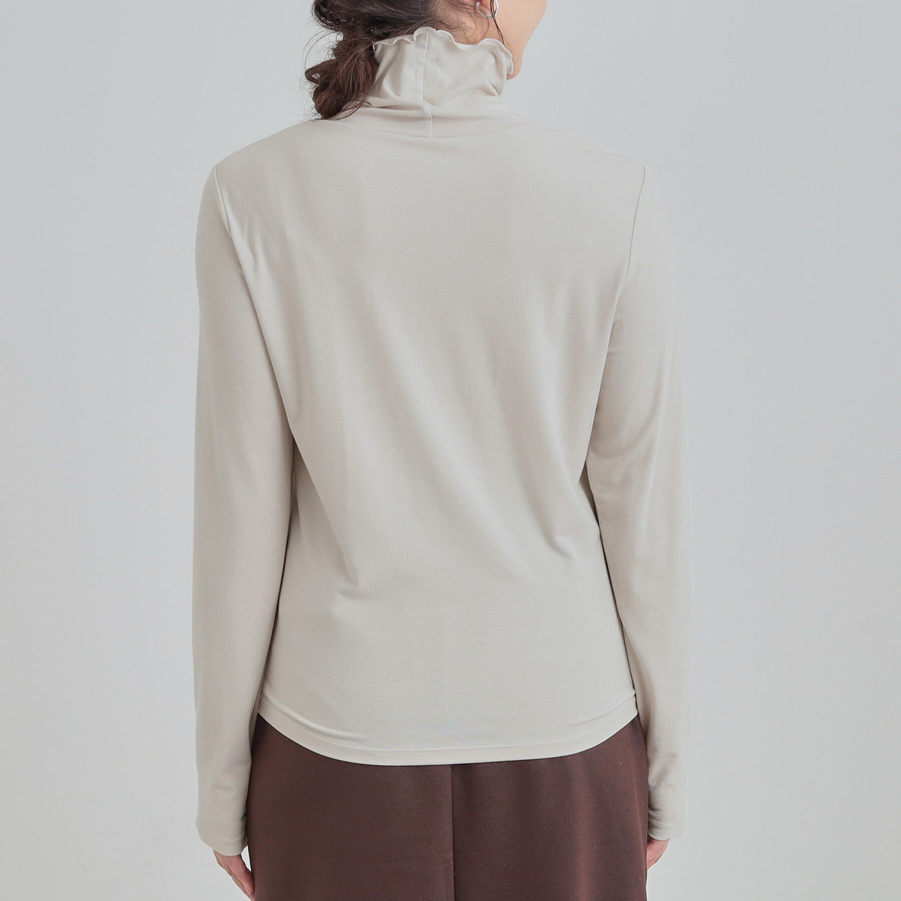 SHOO･LA･RUE「【あったか/S-LL】秋冬の救世主 タートルネックインナー」|Tシャツ・カットソー|