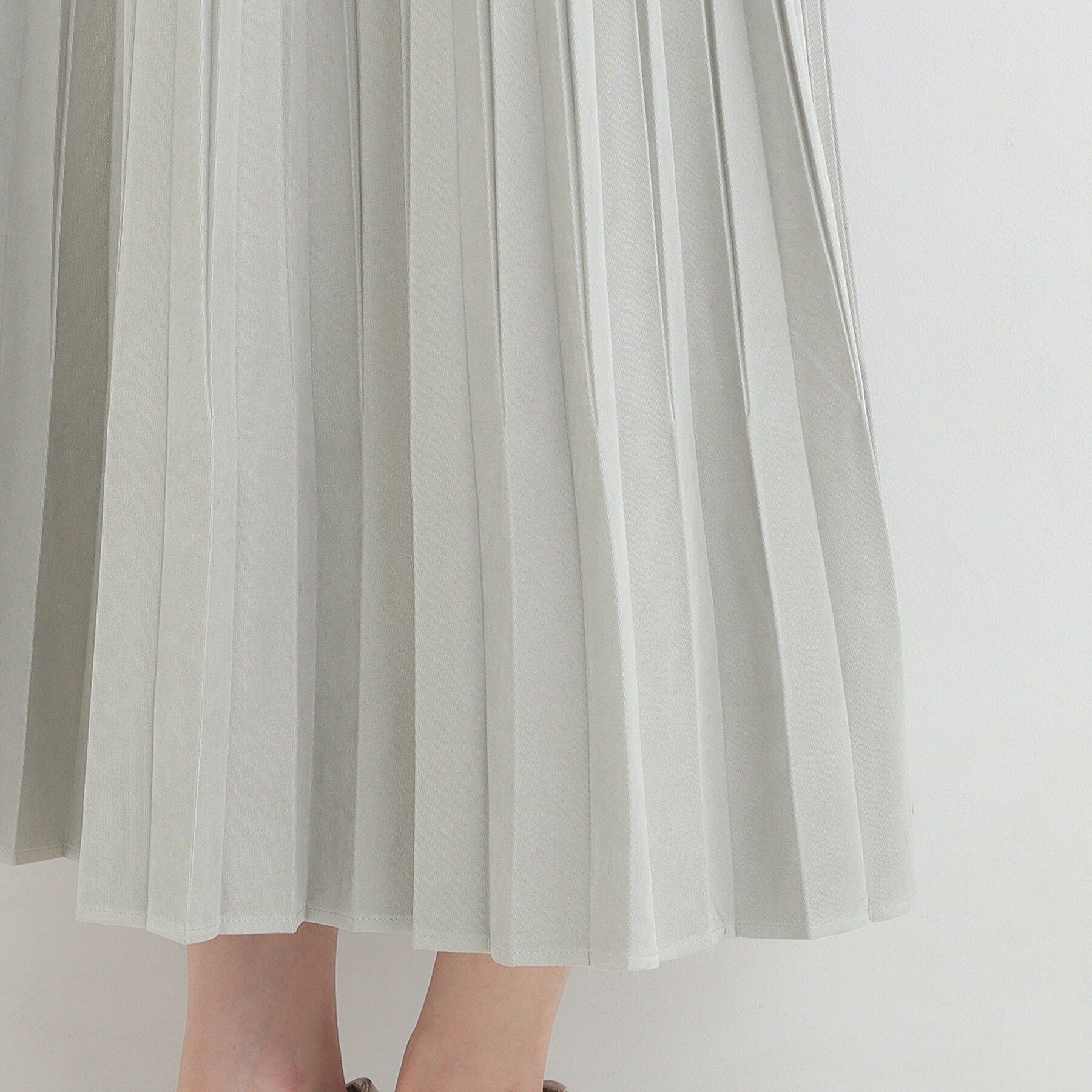 SHOO･LA･RUE「【洗濯機可/S-LL】きれいめにもカジュアルにも スエードライク プリーツスカート」|スカート|