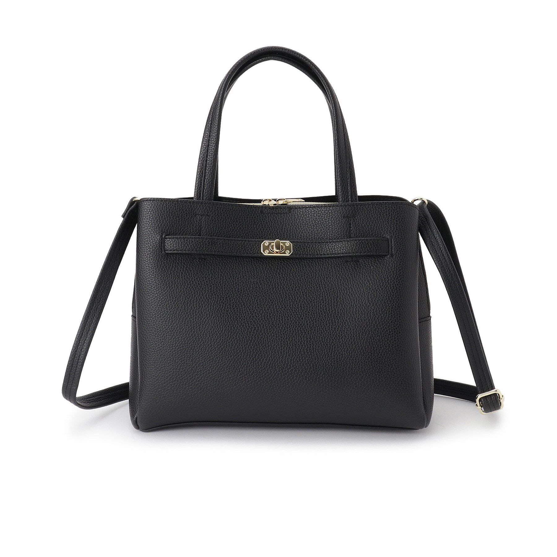 SHOO･LA･RUE「【2WAY】上品きれい 金具ベルトトートバッグ」|トートバッグ|