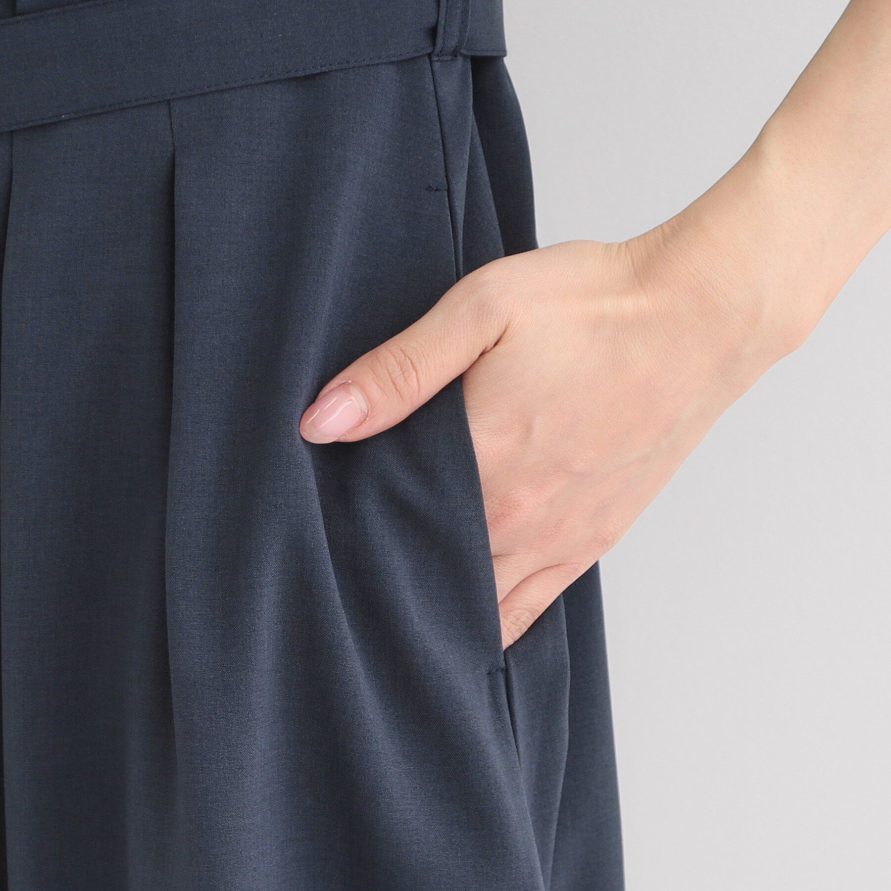 SHOO･LA･RUE「【洗濯機可/接触冷感/UV】ONOFF使える ウエストタックワンピース」|ワンピース|