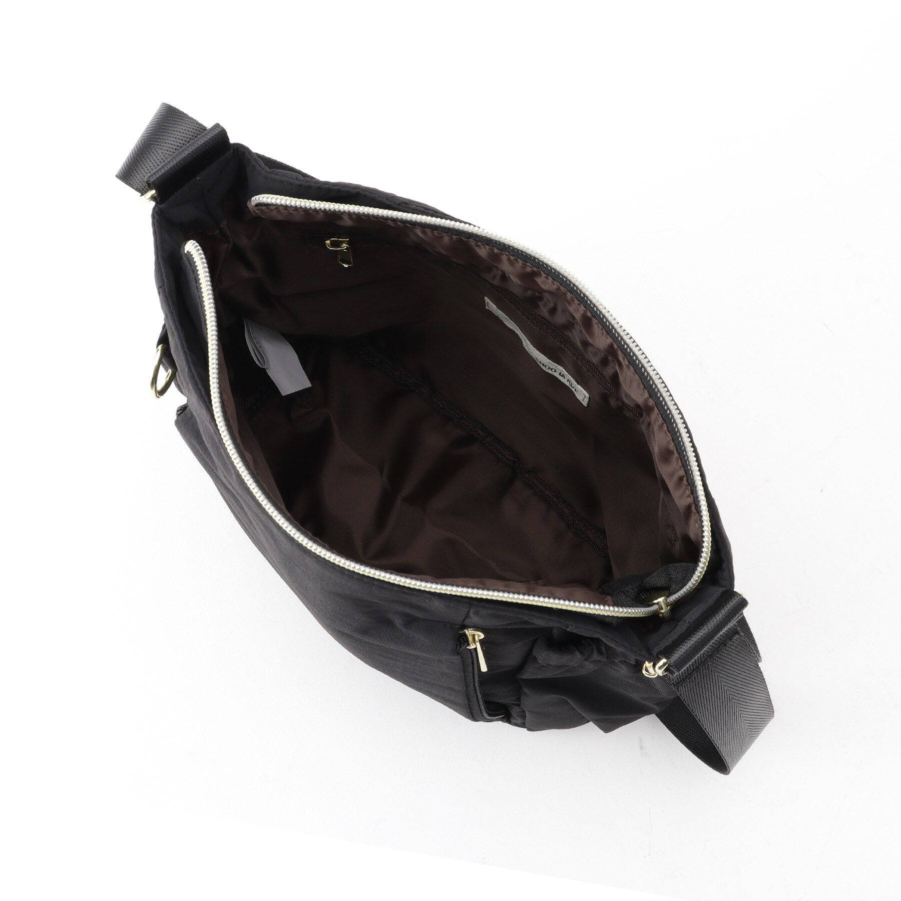 SHOO･LA･RUE「【撥水】縦ファスナー8ポケットショルダーバッグ」|ショルダー・メッセンジャー|