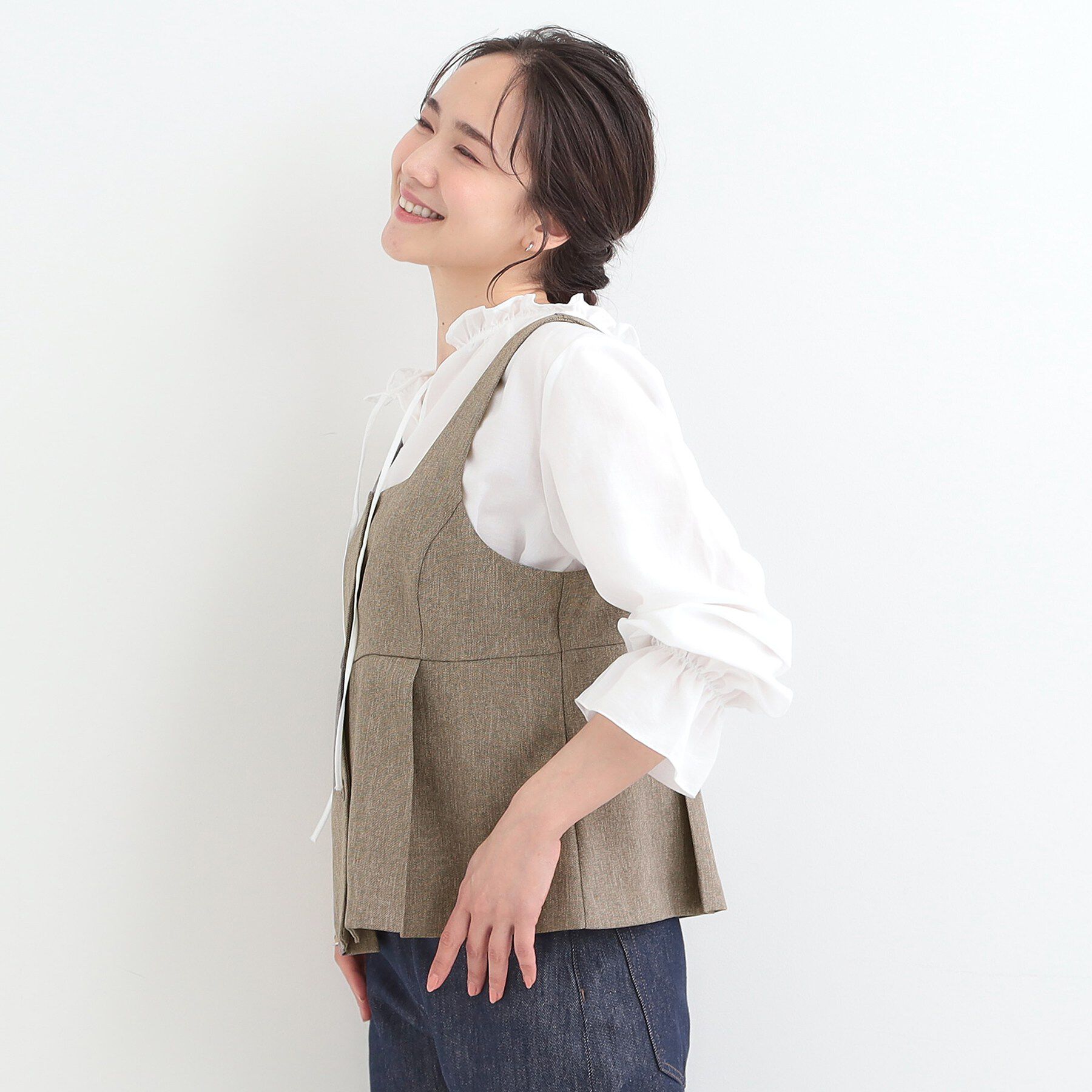 SHOO･LA･RUE「【2点セット/S-LL】着回し力も抜群 着るだけで決まる大人上品セットアップ」|スーツ|