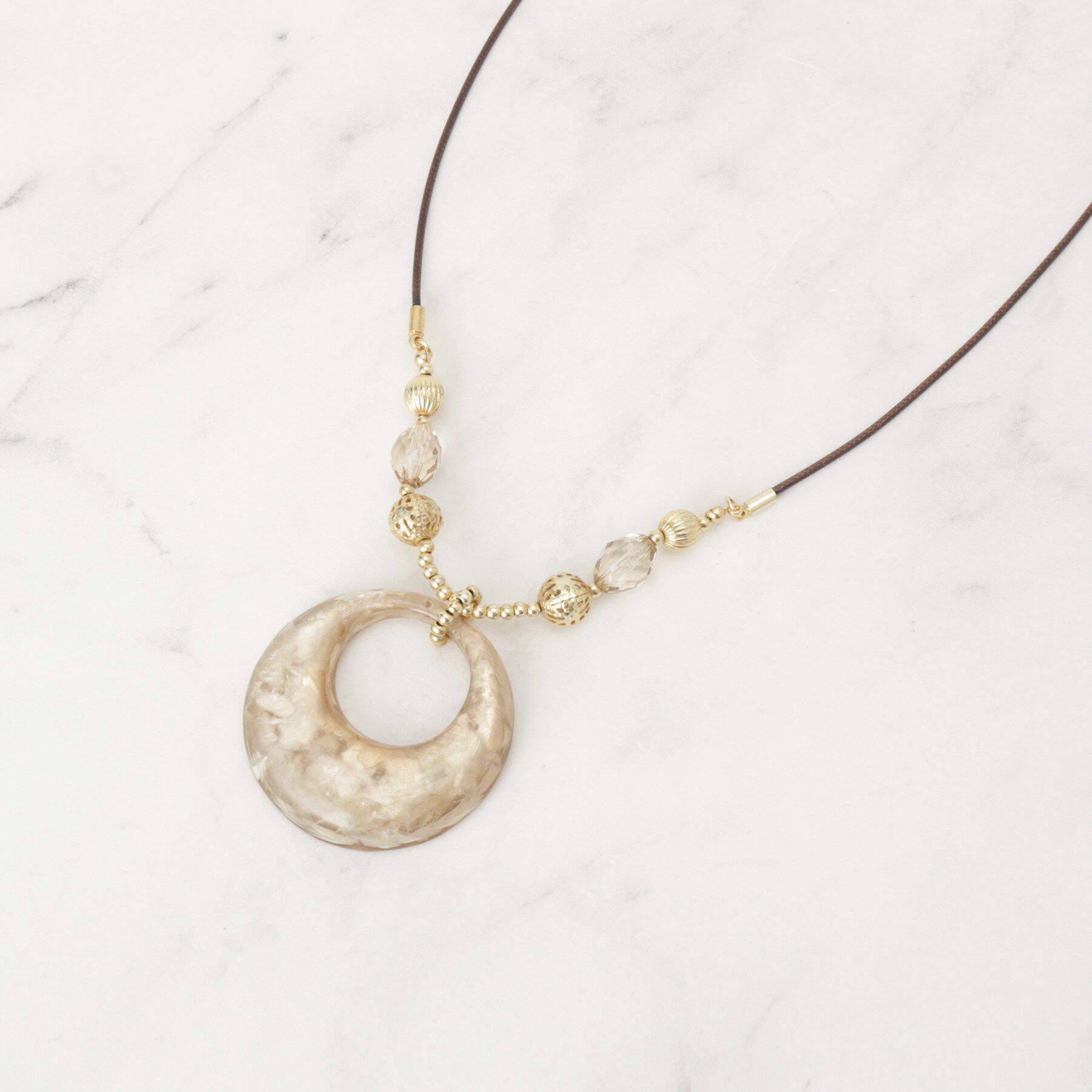 SHOO･LA･RUE「シェルミックスネックレス」|ネックレス|ライトベージュ(05