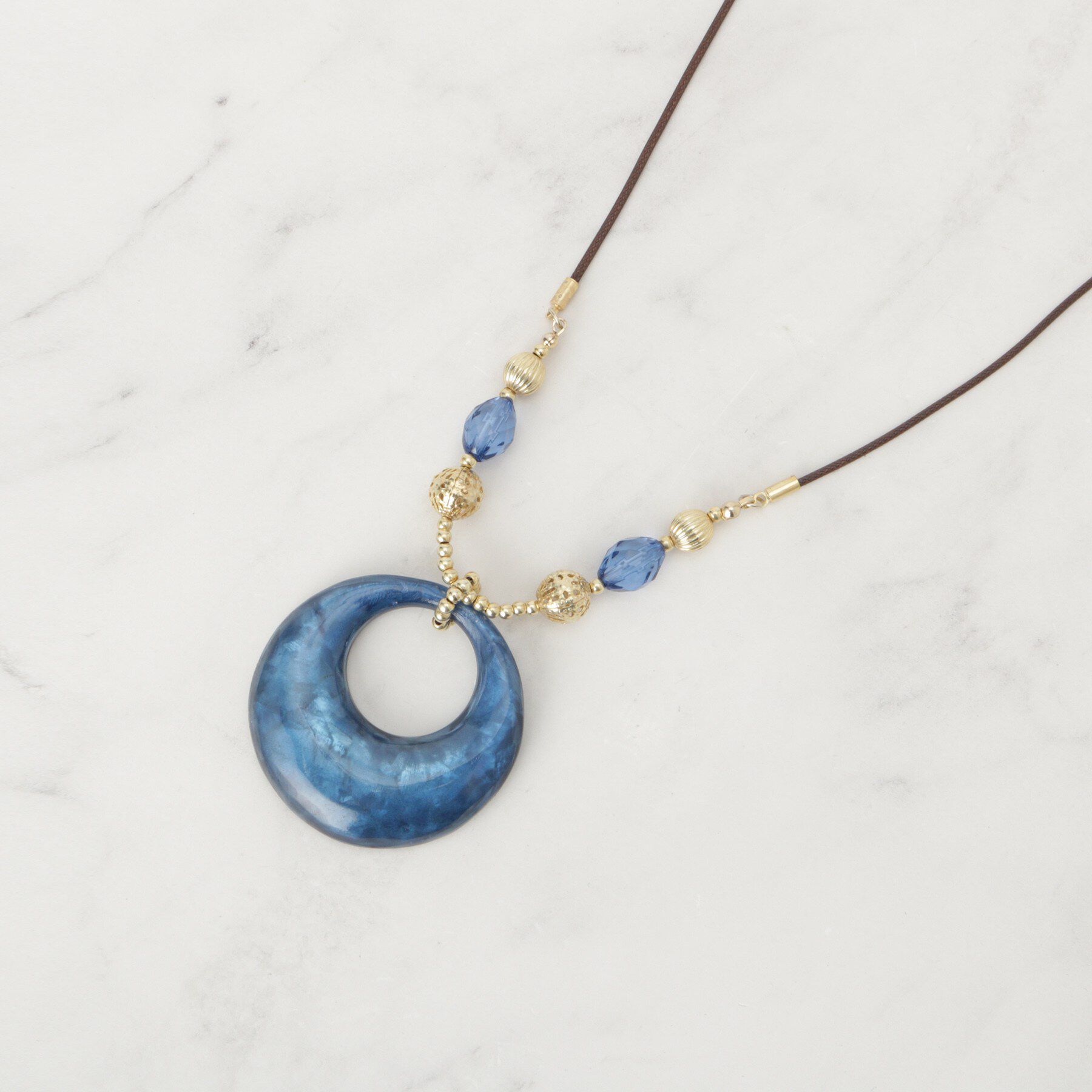 SHOO･LA･RUE「シェルミックスネックレス」|ネックレス|ブルー(093)