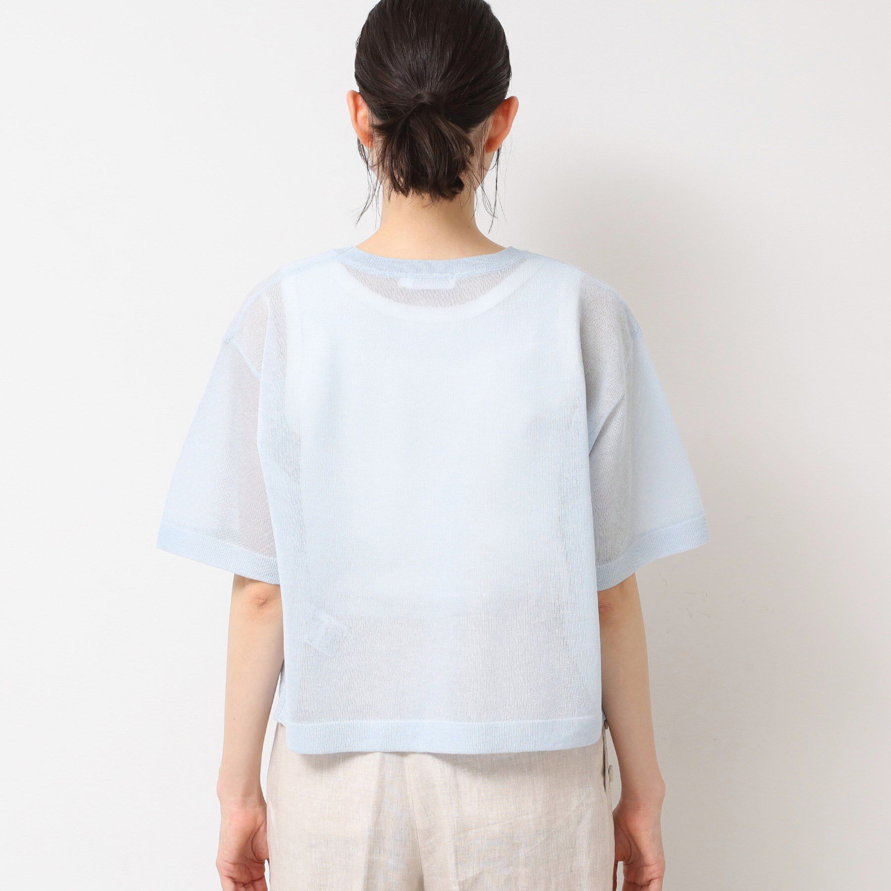 Dessin「【洗える】シースルーロゴニット」|ニット・セーター|