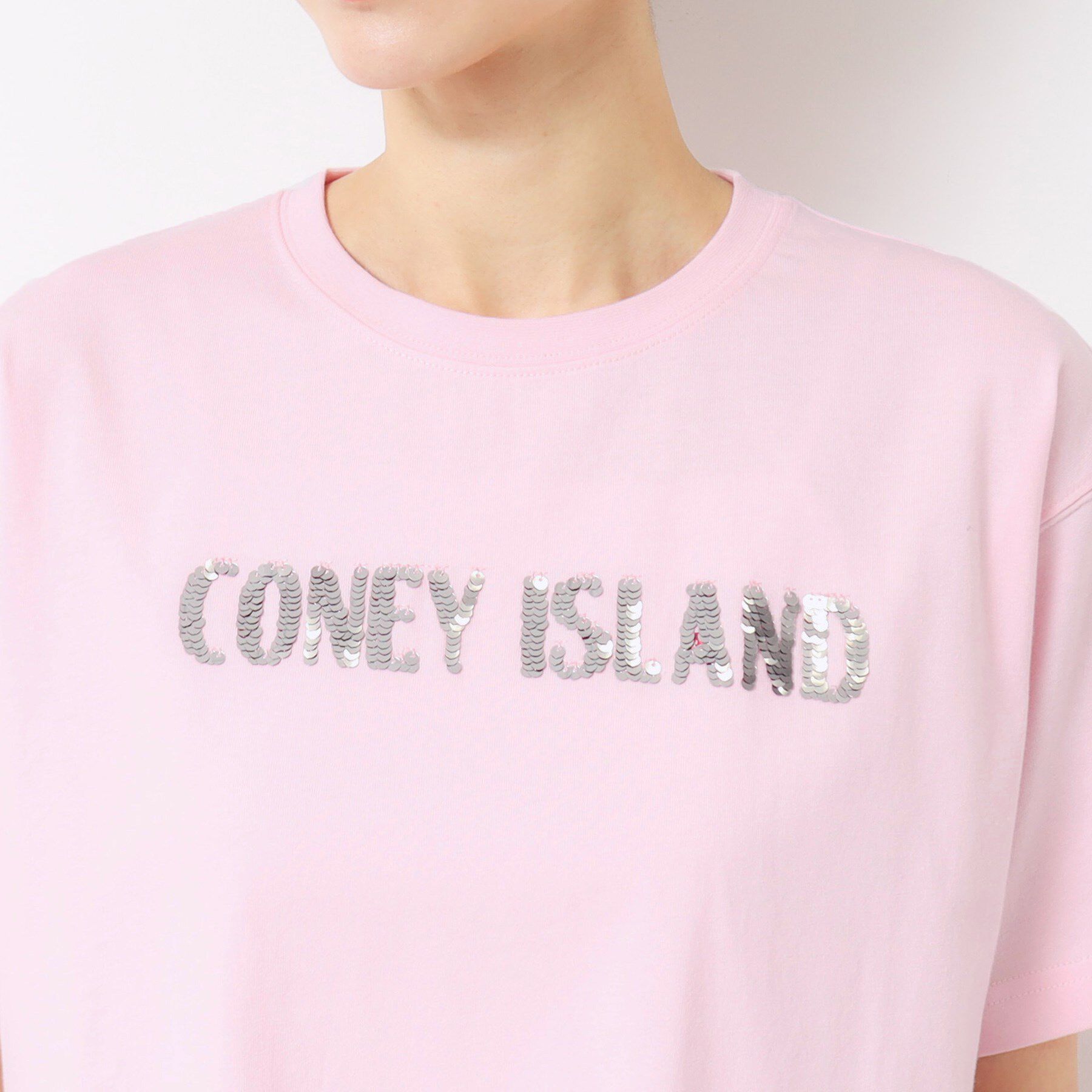 Dessin「【洗える】スパンコールロゴTシャツ（XS～L）」|Tシャツ・カットソー|