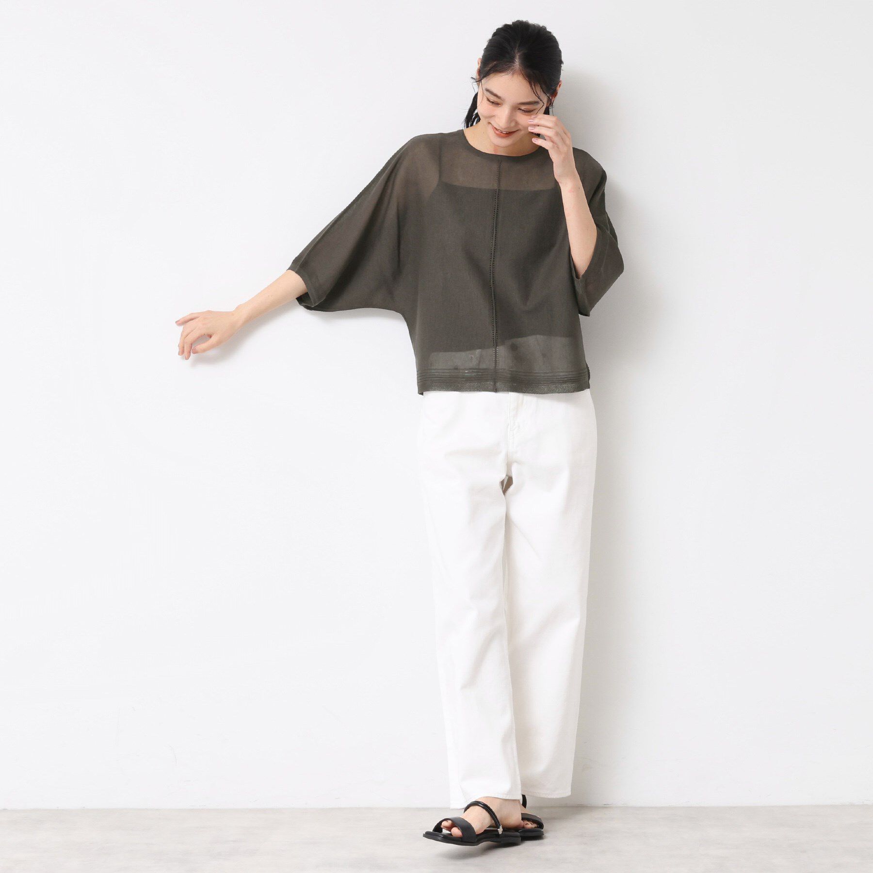 Dessin「【前後2WAY・洗える】シアーカーディガン」|カーディガン|