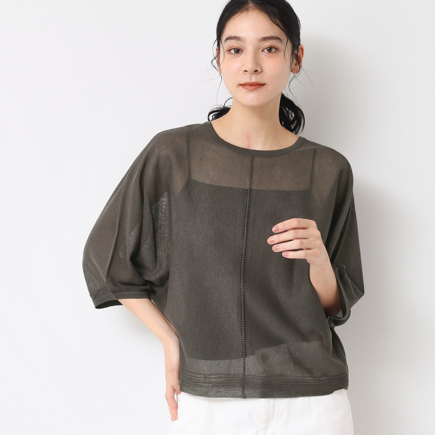 Dessin「【前後2WAY・洗える】シアーカーディガン」|カーディガン|