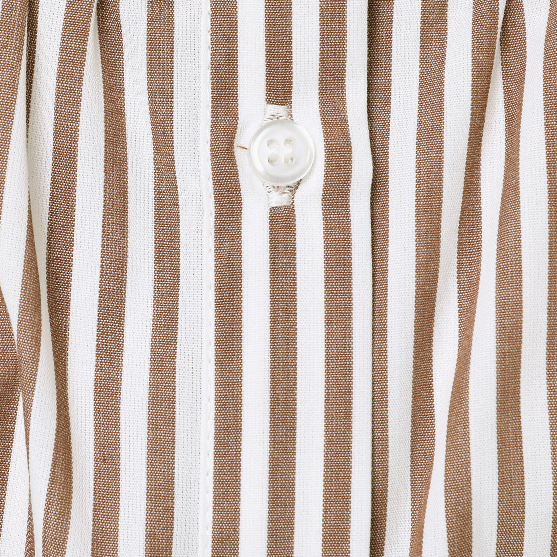 Dessin「【洗える】ストライプ柄ギャザーブラウス」|シャツ・ブラウス|