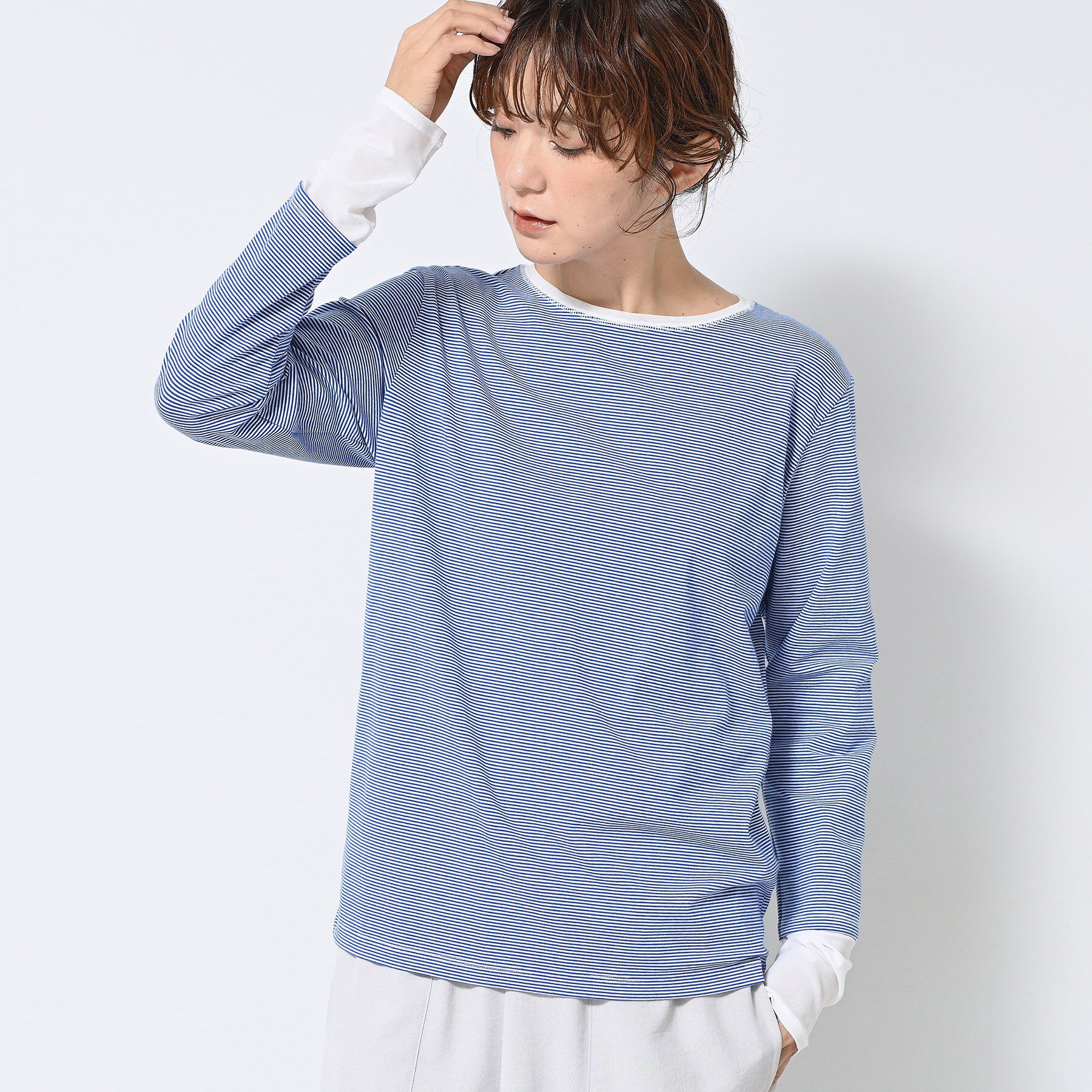 Dessin「【洗える】ドッキングチュールロンT」|Tシャツ・カットソー|