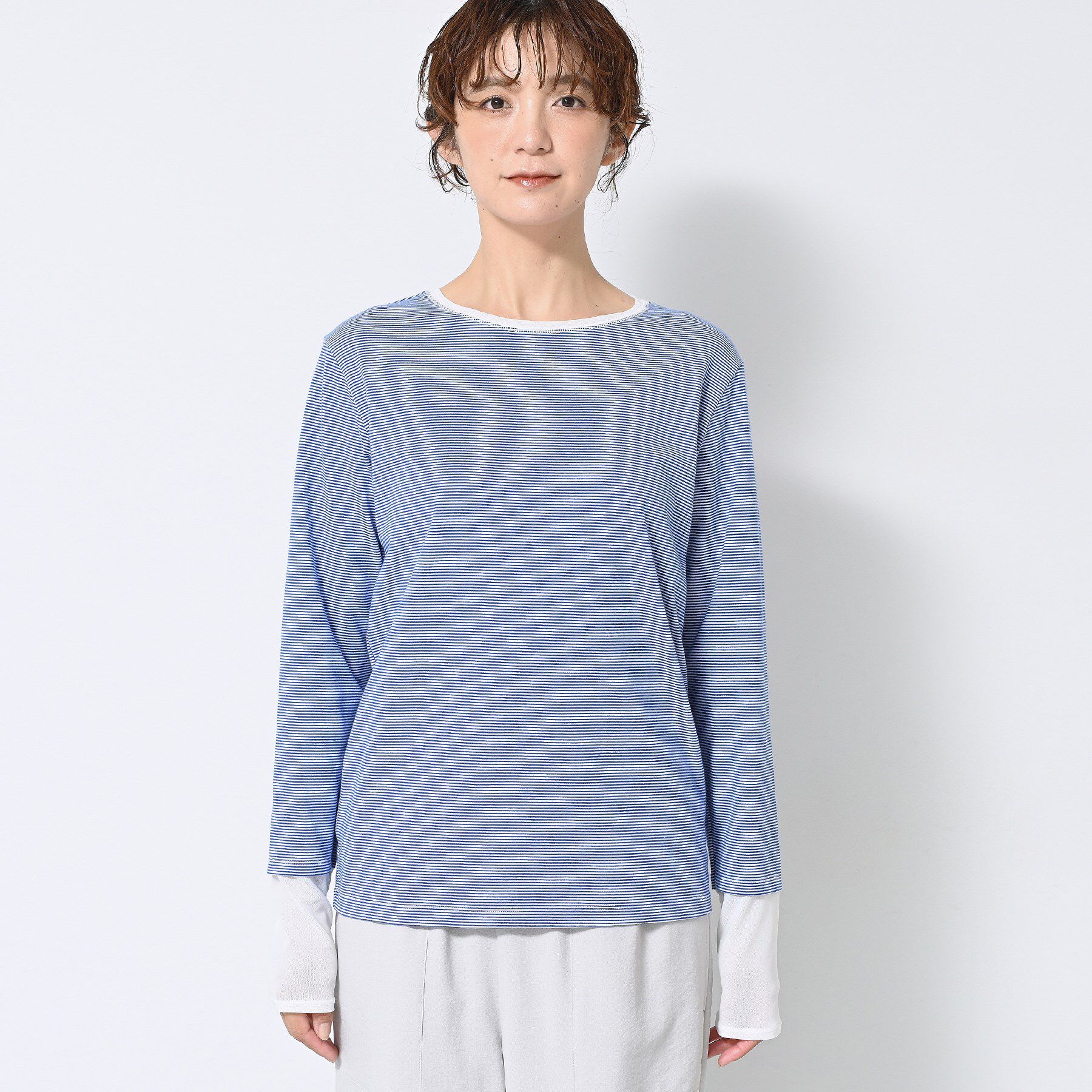 Dessin「【洗える】ドッキングチュールロンT」|Tシャツ・カットソー|