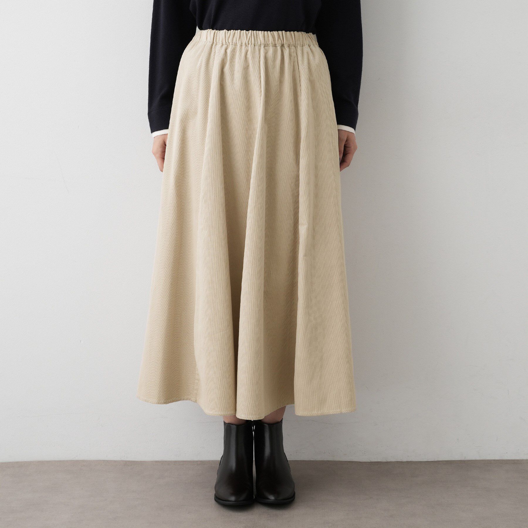 Dessin「【洗える】コーデュロイフレアスカート」|スカート|