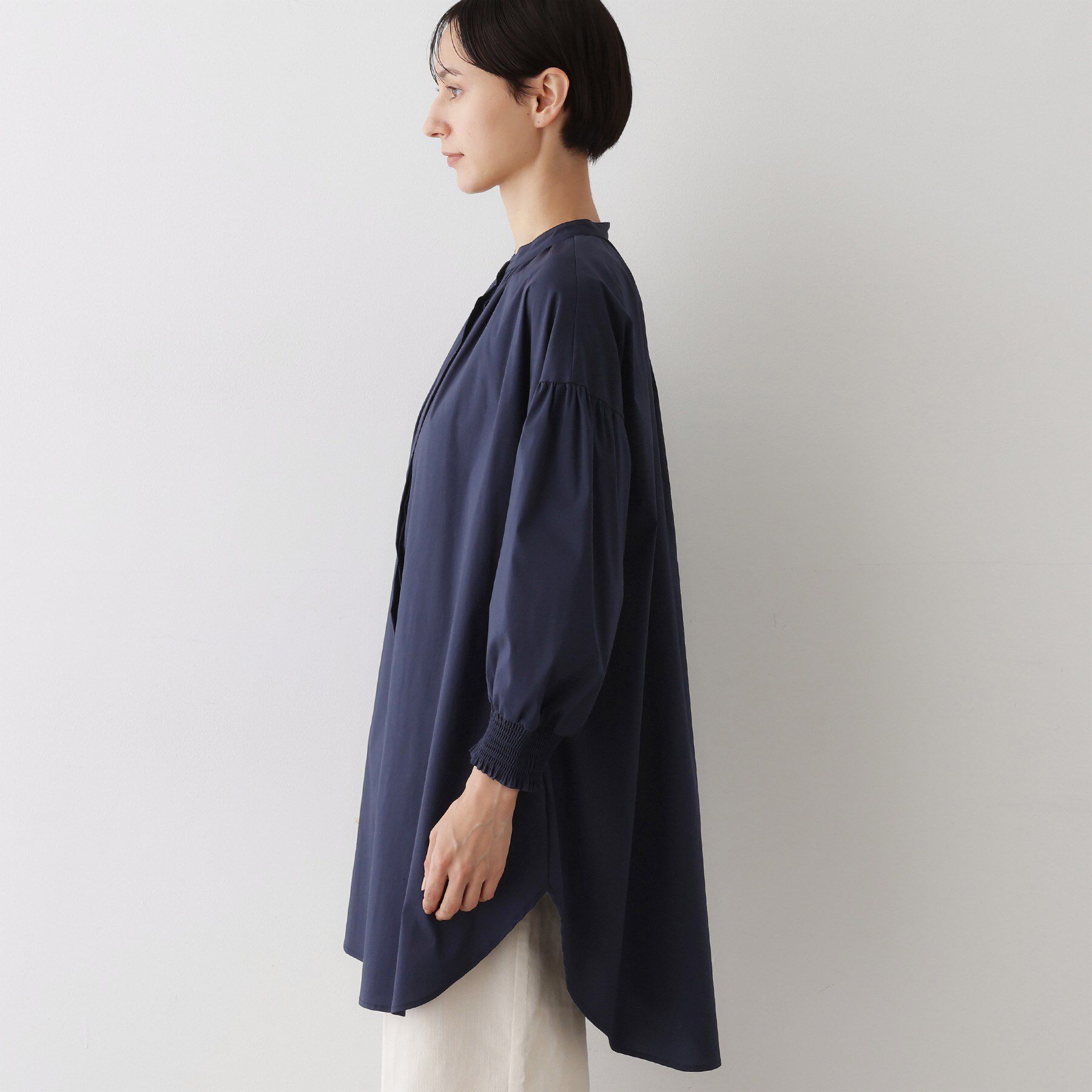 Dessin「【洗える】ラグランスリーブチュニックシャツ」|チュニック|