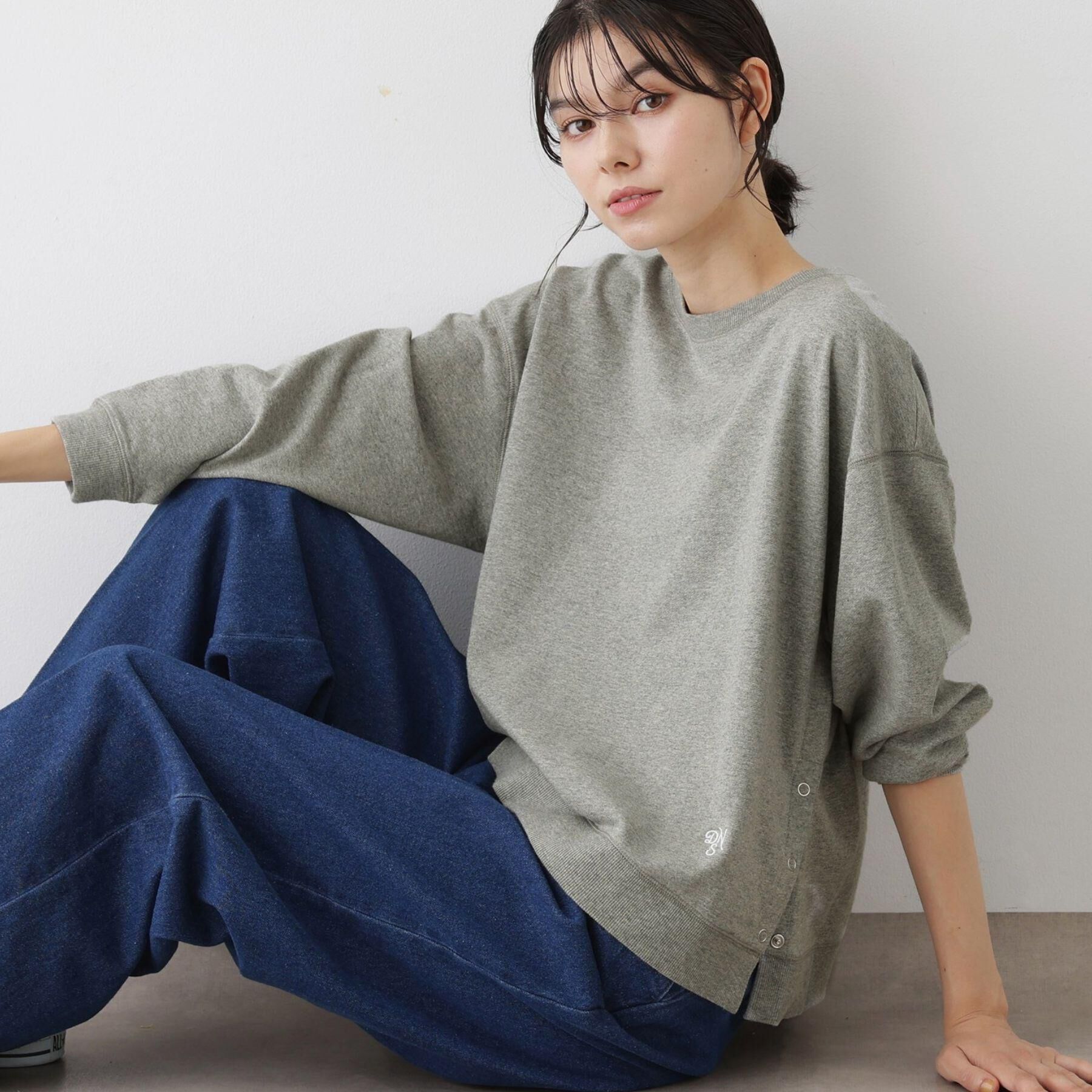 Dessin「【洗える】サイドスナップカットソー」|Tシャツ・カットソー|グレー(012)