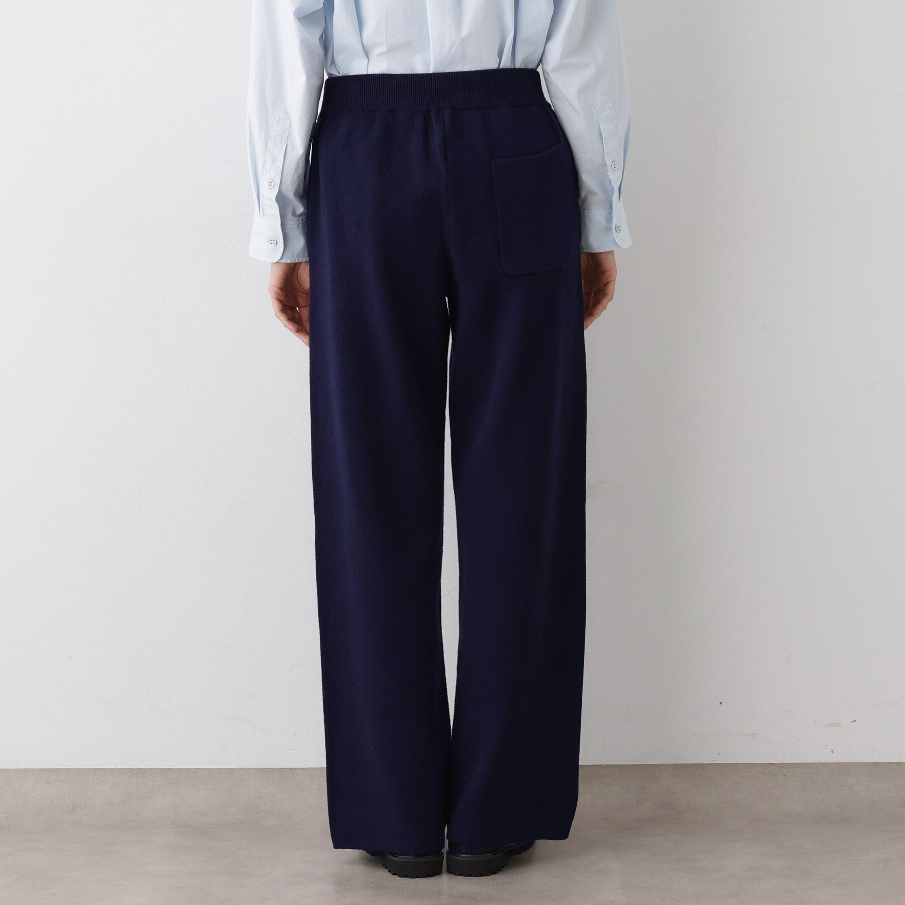 Dessin「【ウエストゴム／洗える】コットンニットリラクシーパンツ」|その他|