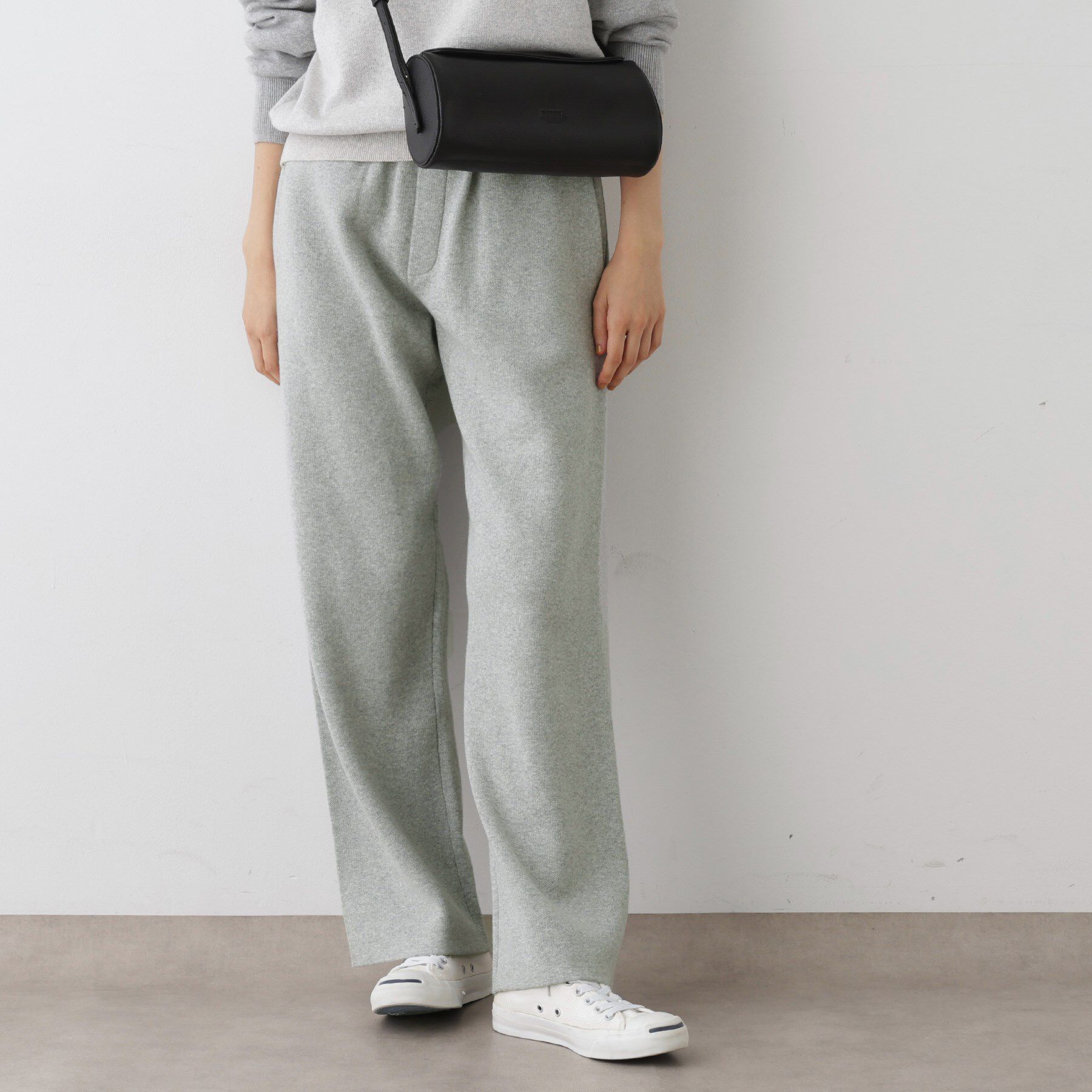 Dessin「【ウエストゴム／洗える】コットンニットリラクシーパンツ」|その他|