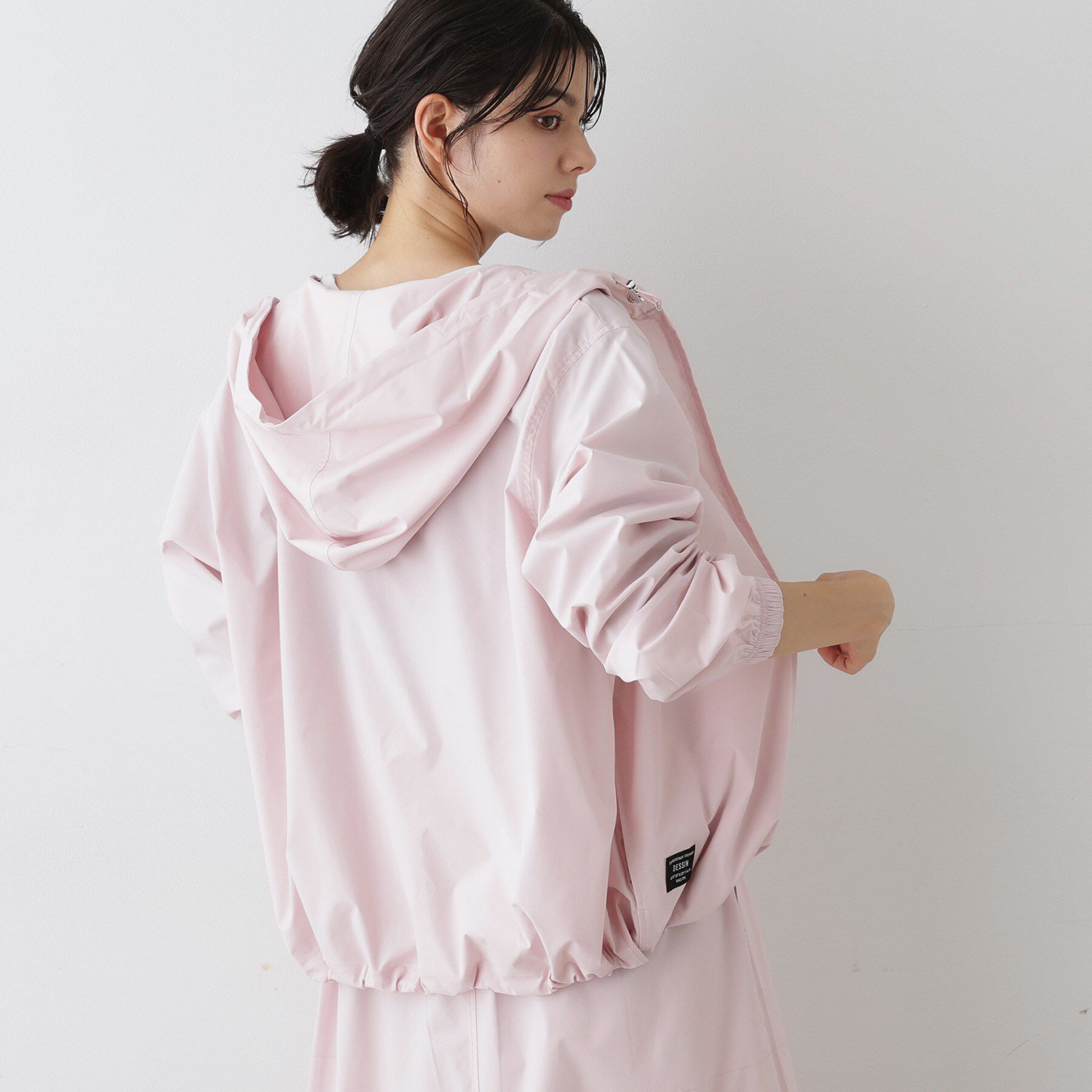 Dessin「【ユニセックス・セットアップ可】パーカー」|ブルゾン・スタジャン|ライトピンク(070