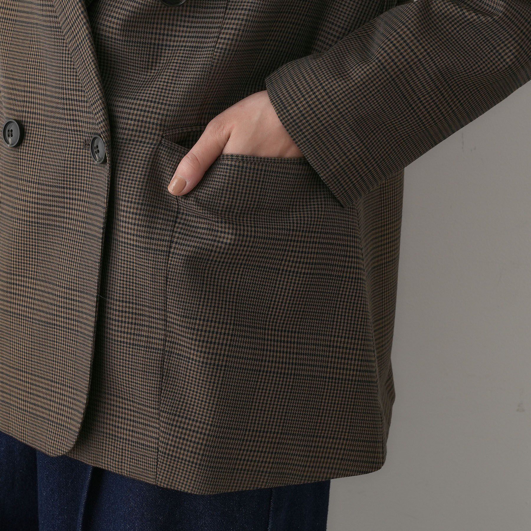 Dessin「【洗える】ダブルブレストジャケット」|テーラードジャケット|