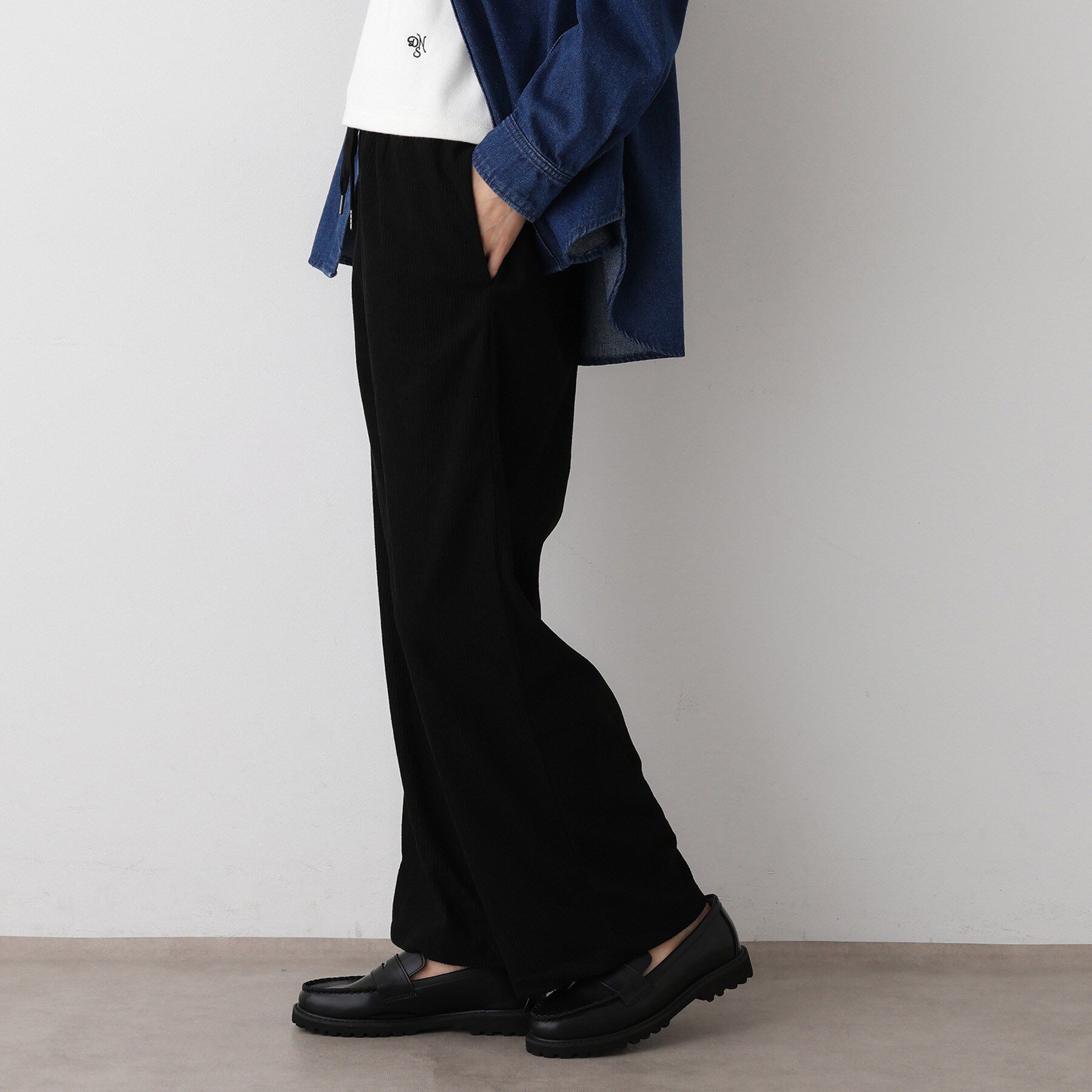 Dessin「【ウエストゴム・洗える】ソフトコーデュロイイージーパンツ」|その他|